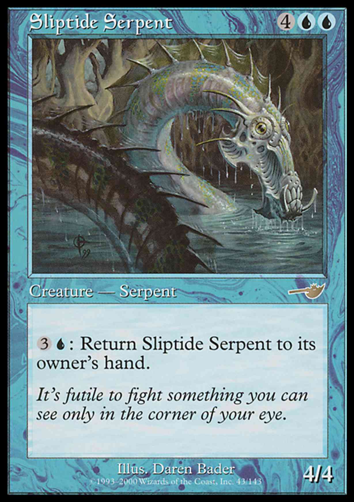 Sliptide Serpent magic card front
