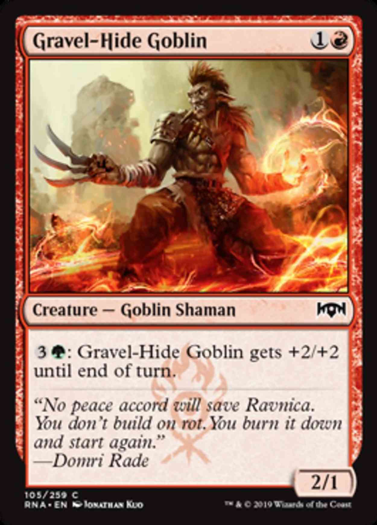 Gravel-Hide Goblin magic card front