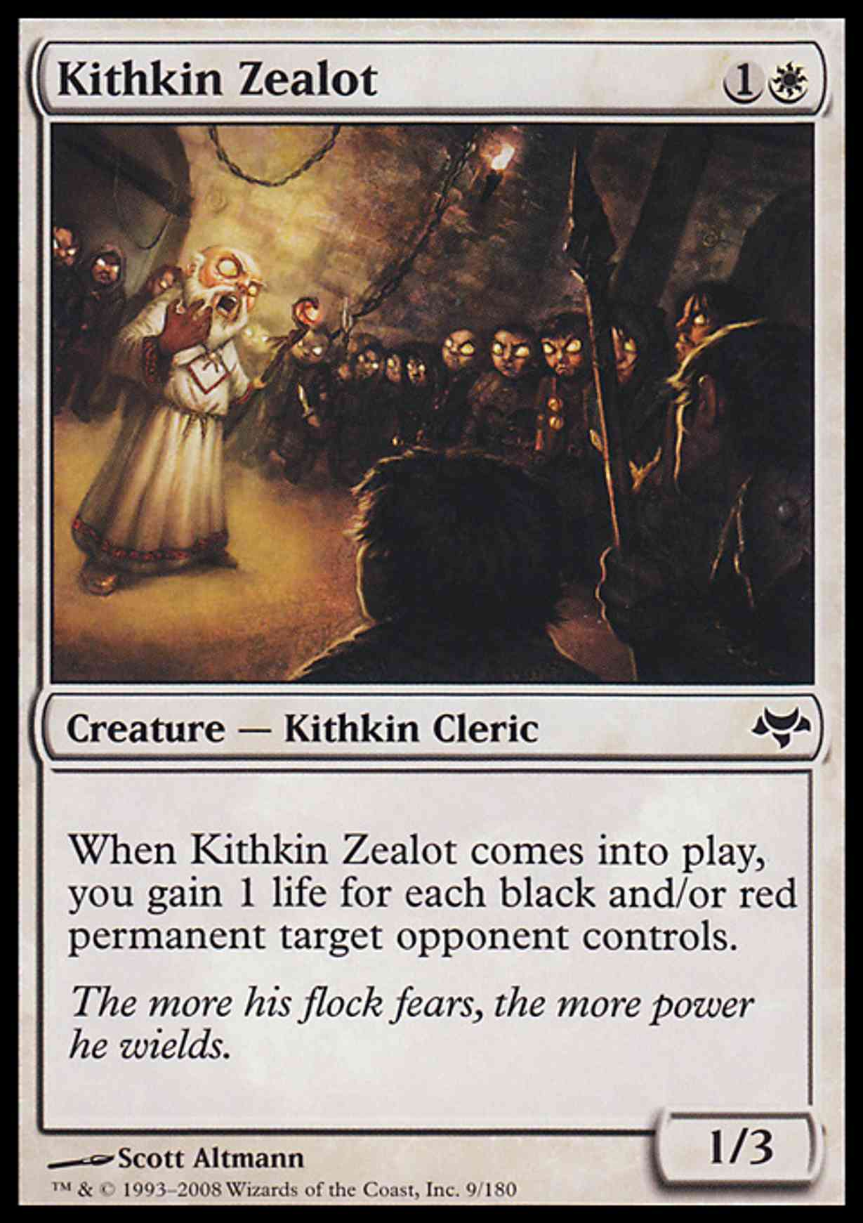 Kithkin Zealot magic card front
