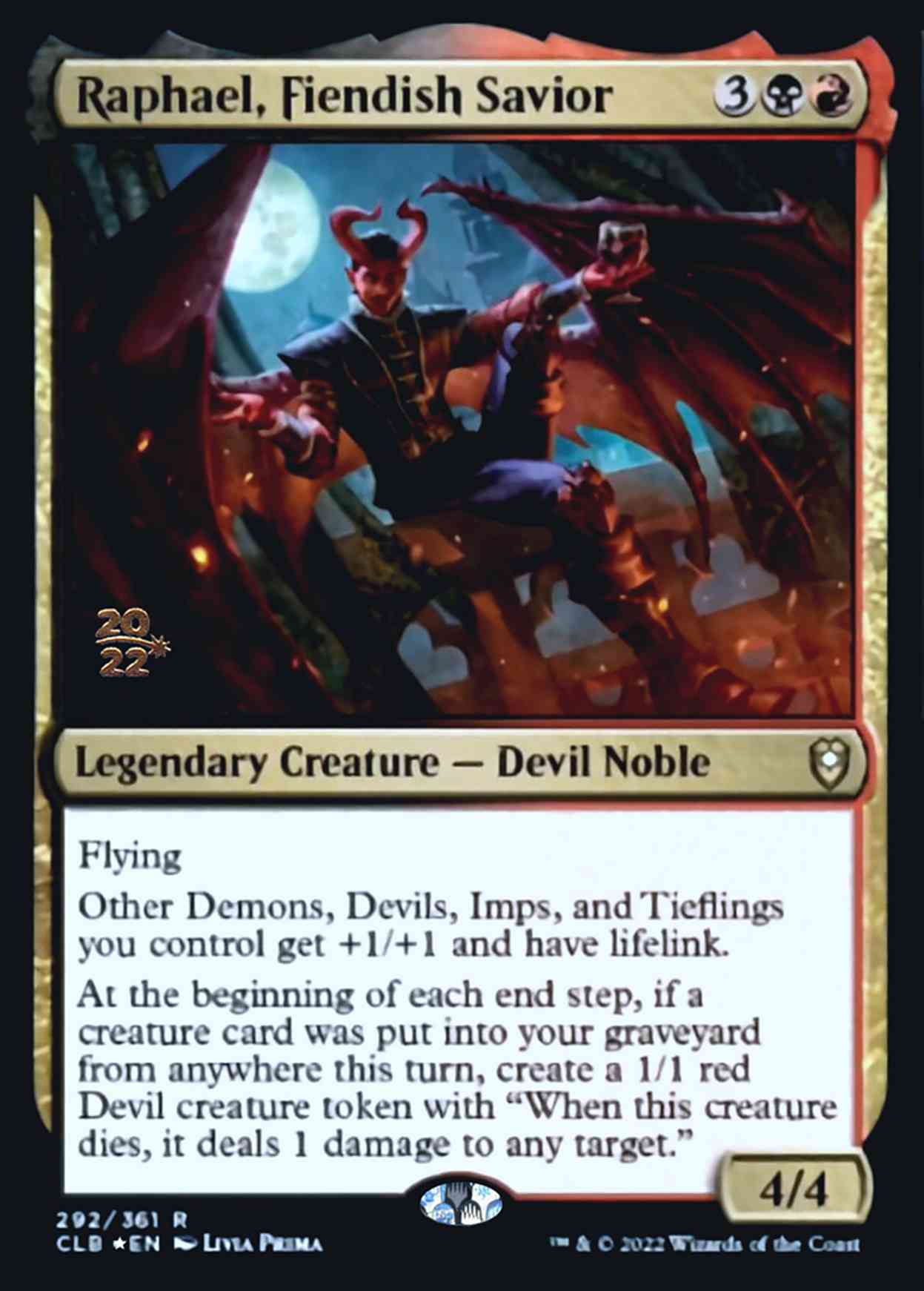 Raphael, Fiendish Savior Price from mtg Prerelease Cards