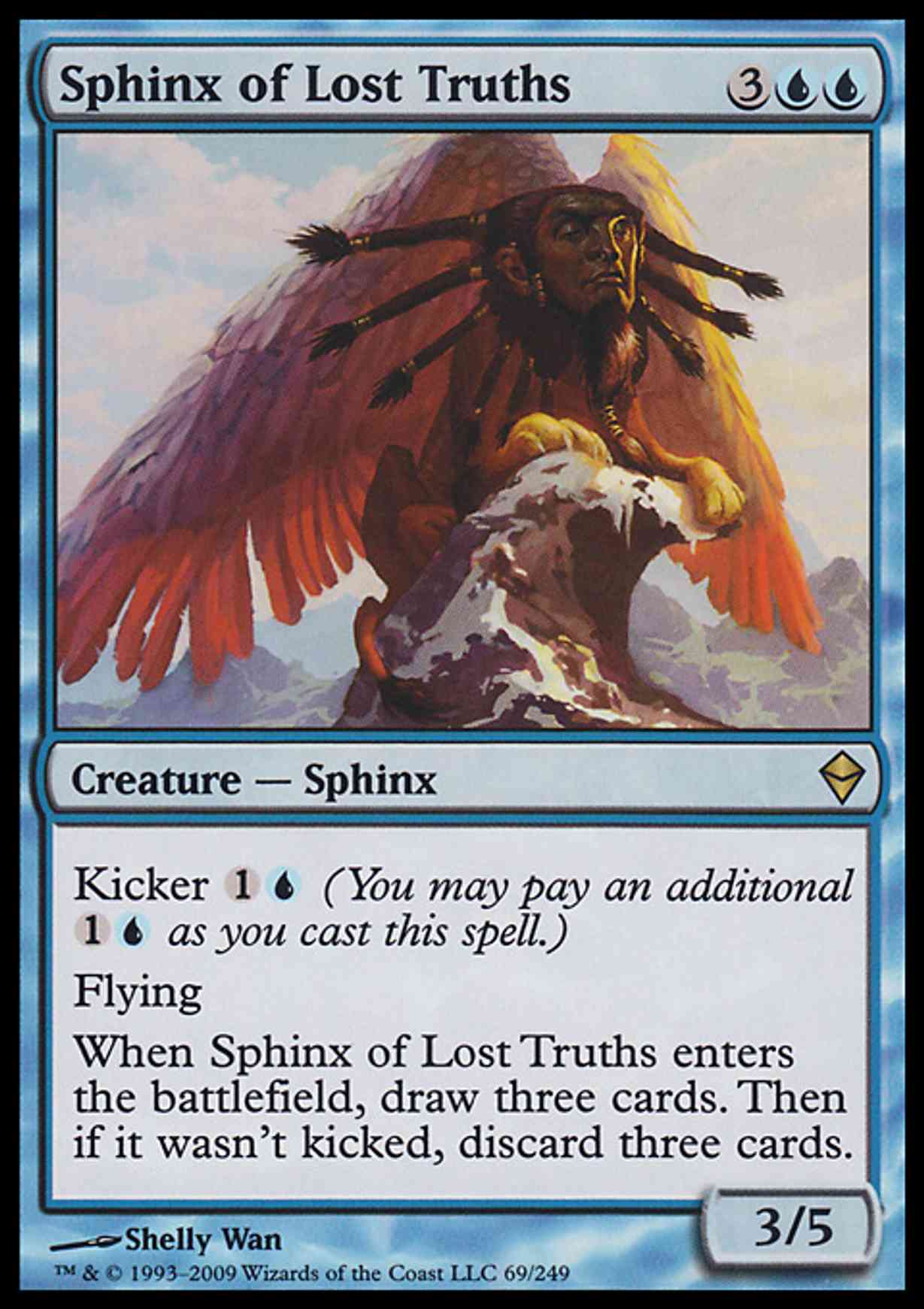 Sphinx of Lost Truths magic card front