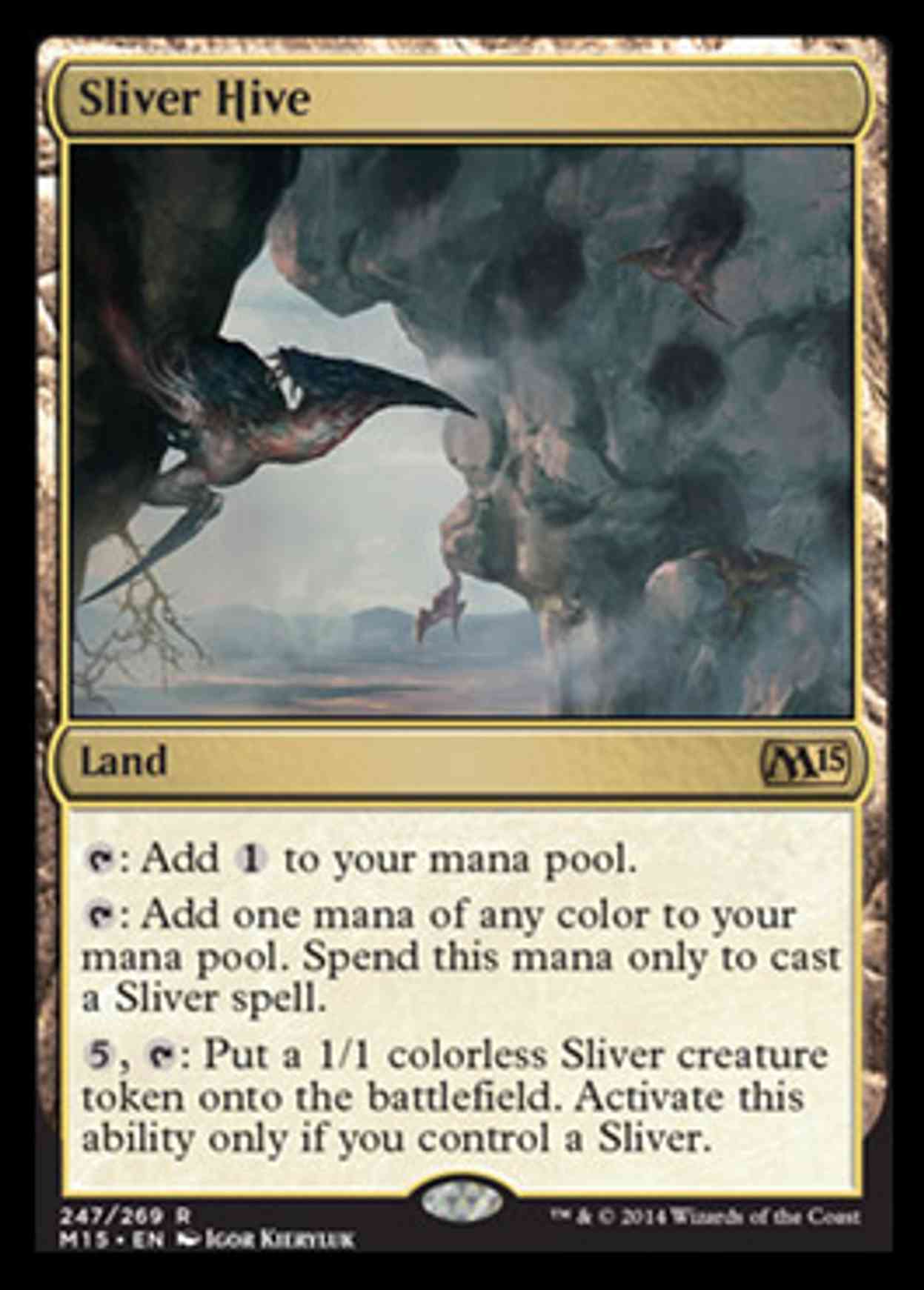 Sliver Hive magic card front