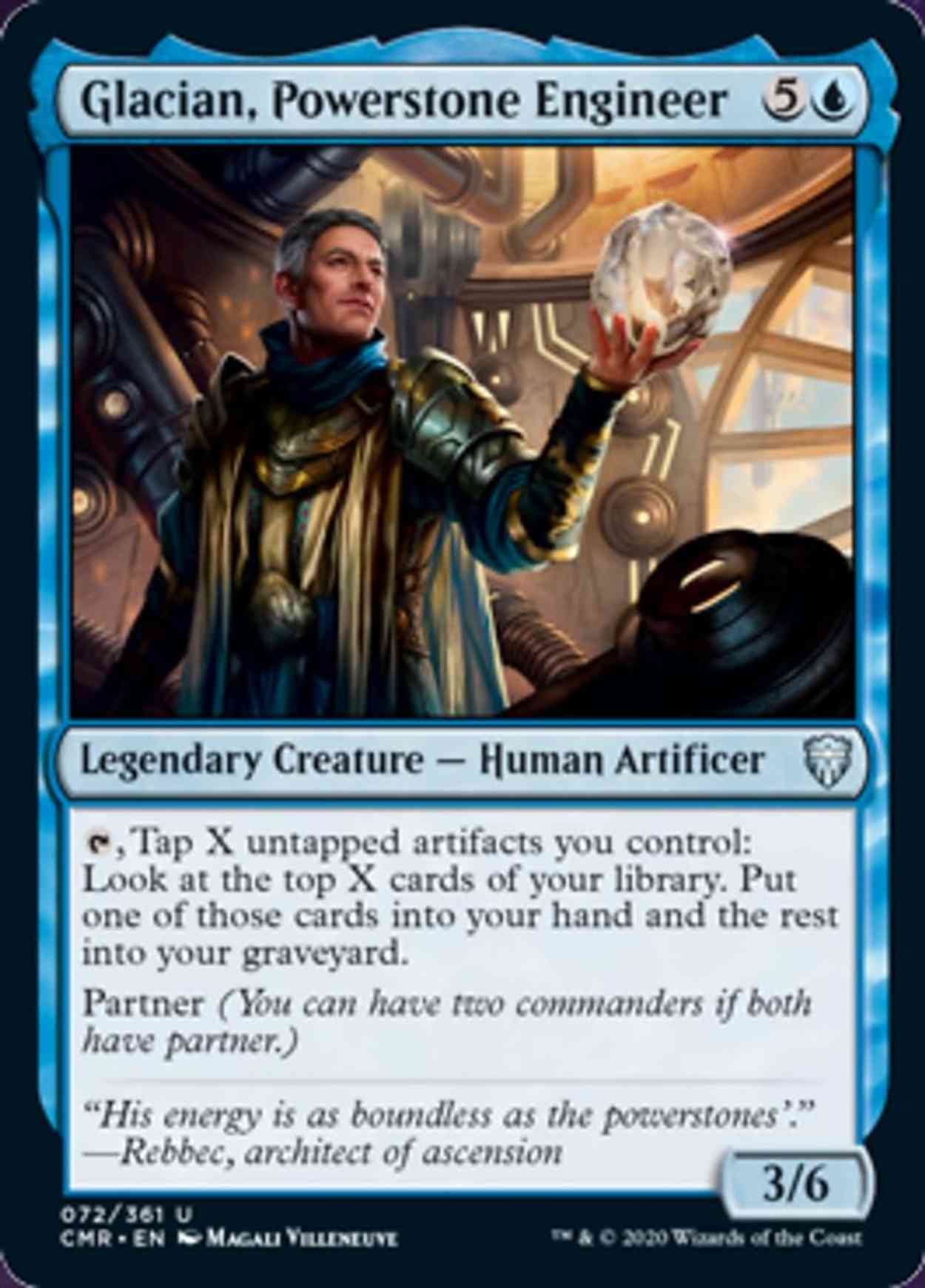 Glacian, Powerstone Engineer magic card front