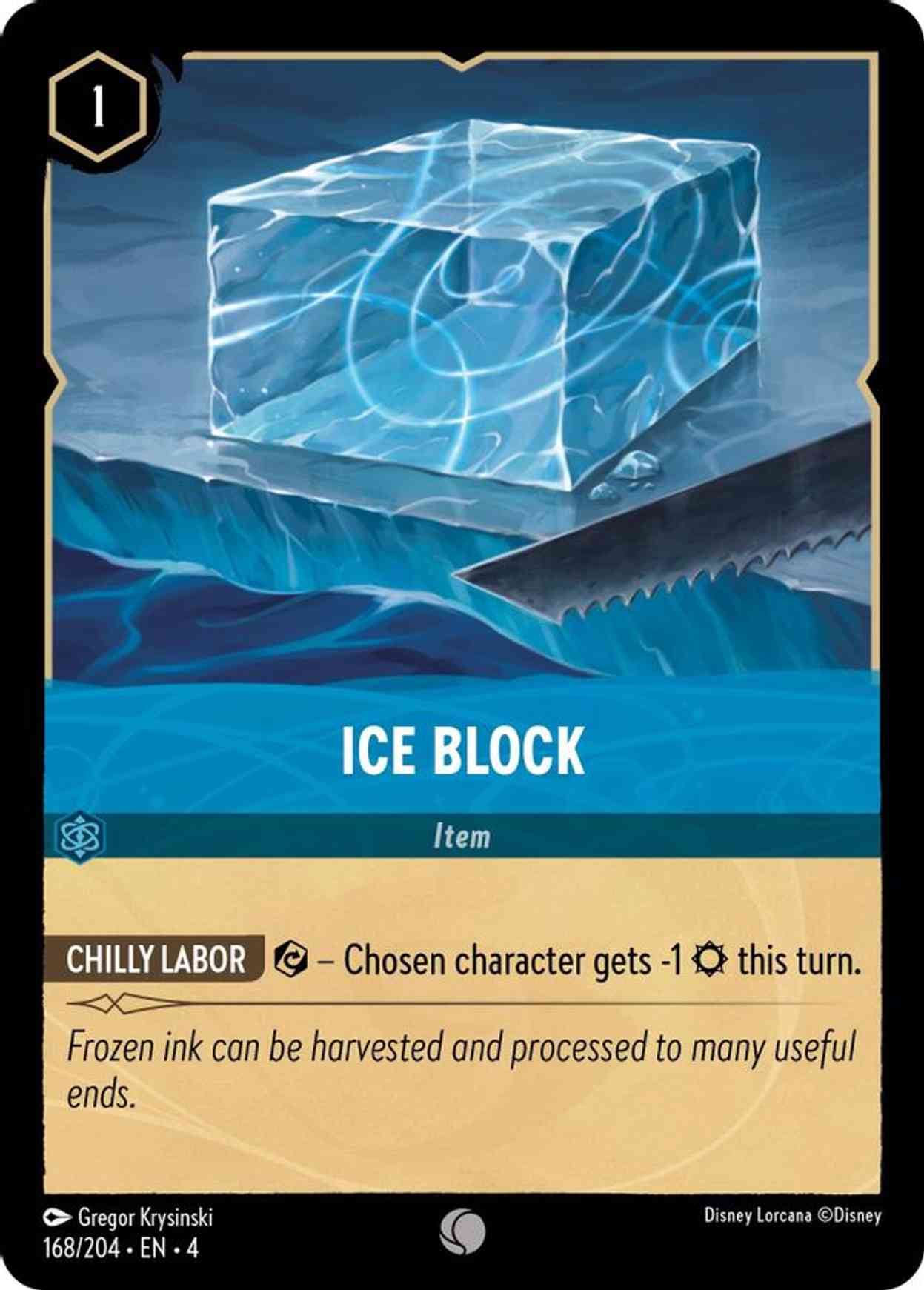 Ice Block magic card front