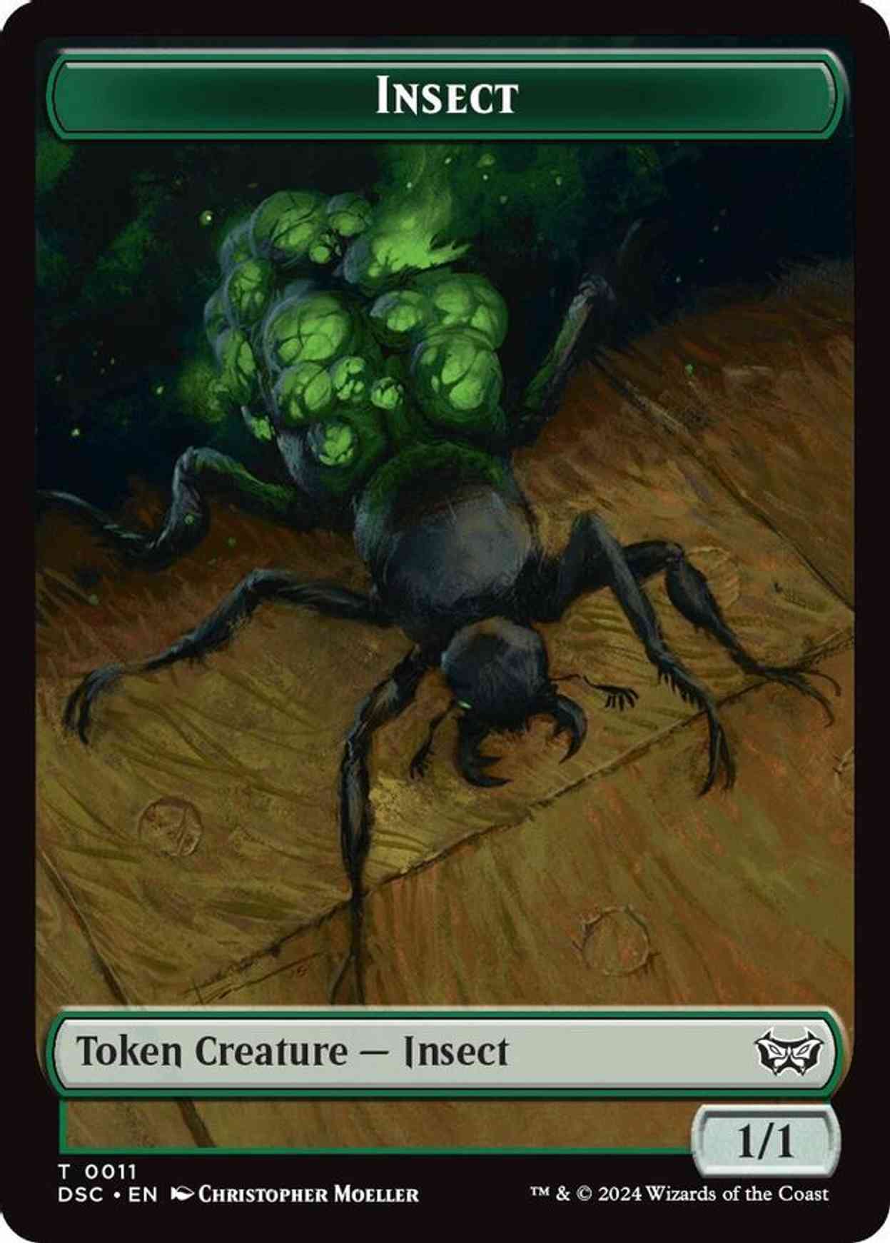 Insect (0011) // Ooze (0014) Double-Sided Token magic card front