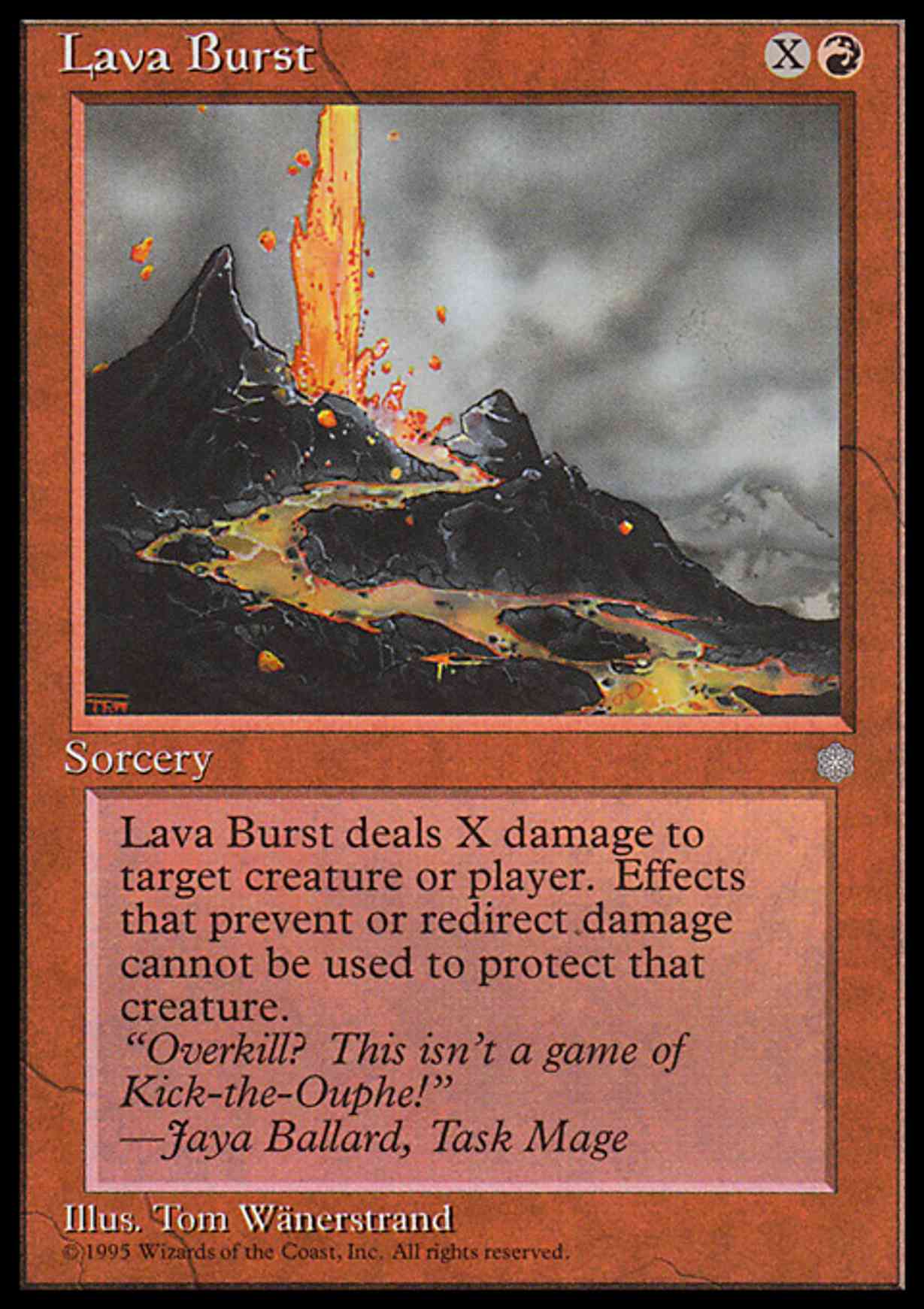 Lava Burst magic card front