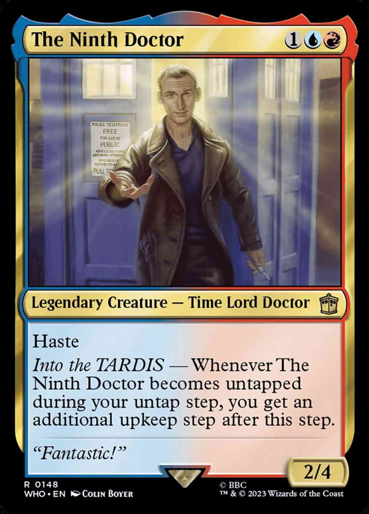 The Ninth Doctor magic card front