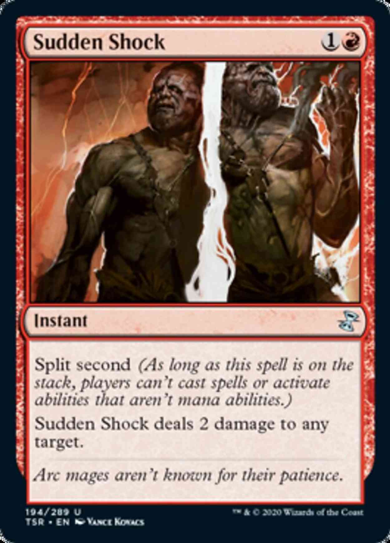 Sudden Shock magic card front