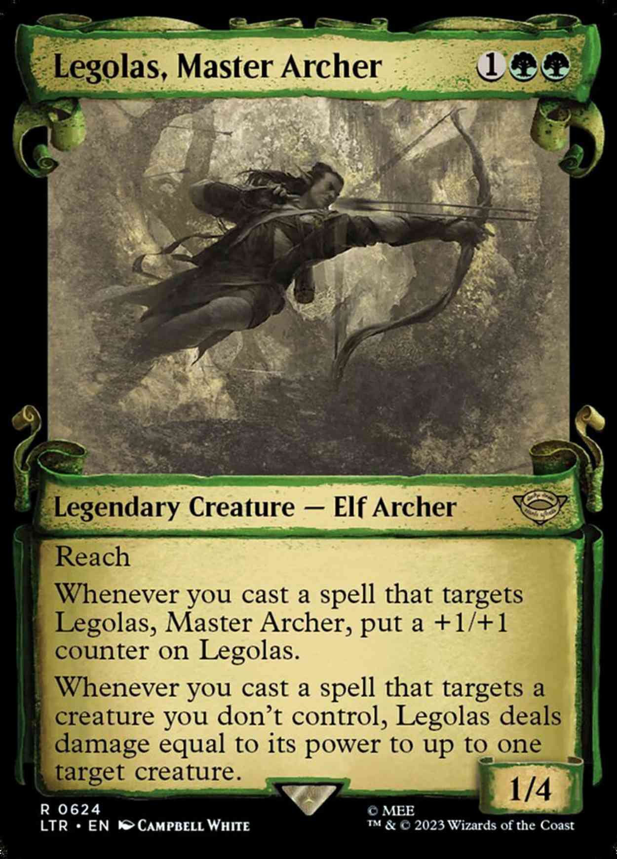 Legolas, Master Archer (Showcase Scrolls) magic card front