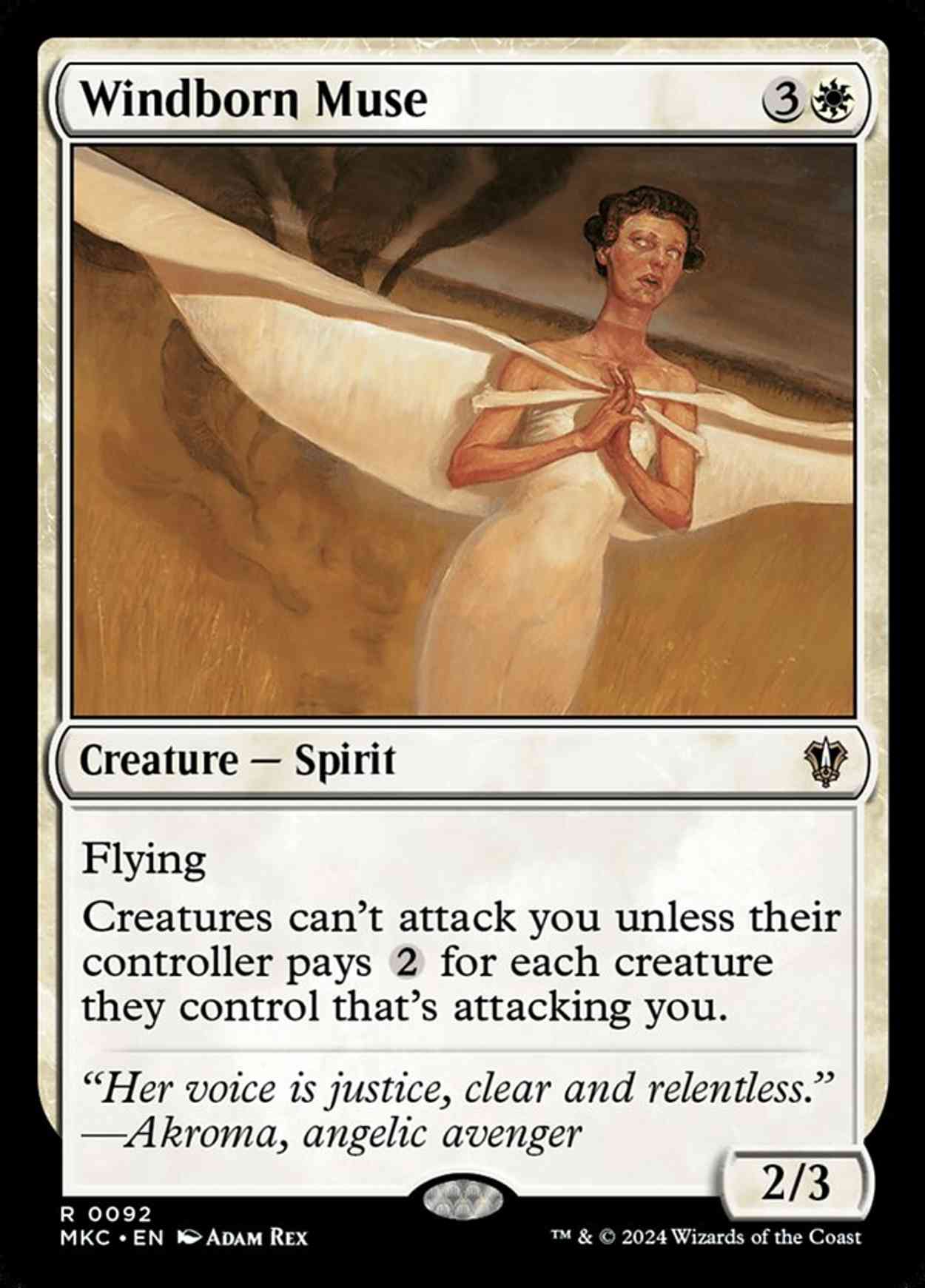 Windborn Muse magic card front