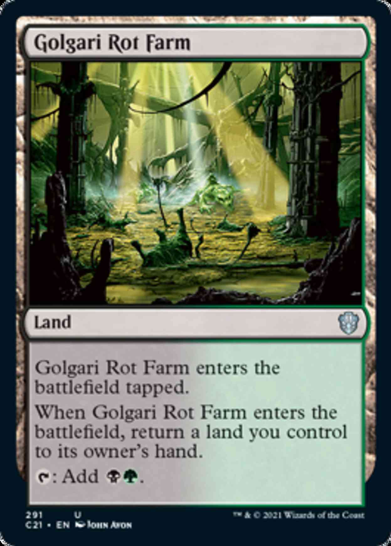 Golgari Rot Farm magic card front