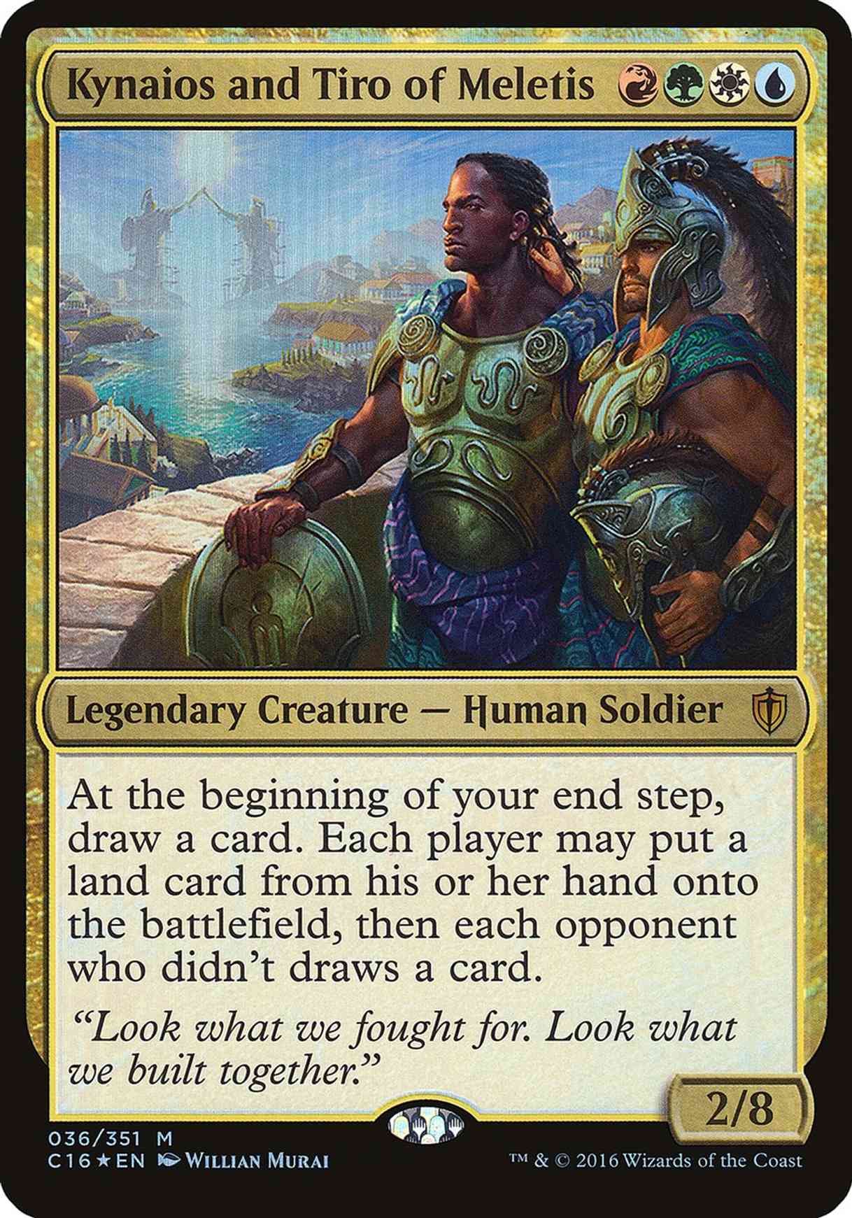 Kynaios and Tiro of Meletis (Commander 2016) magic card front