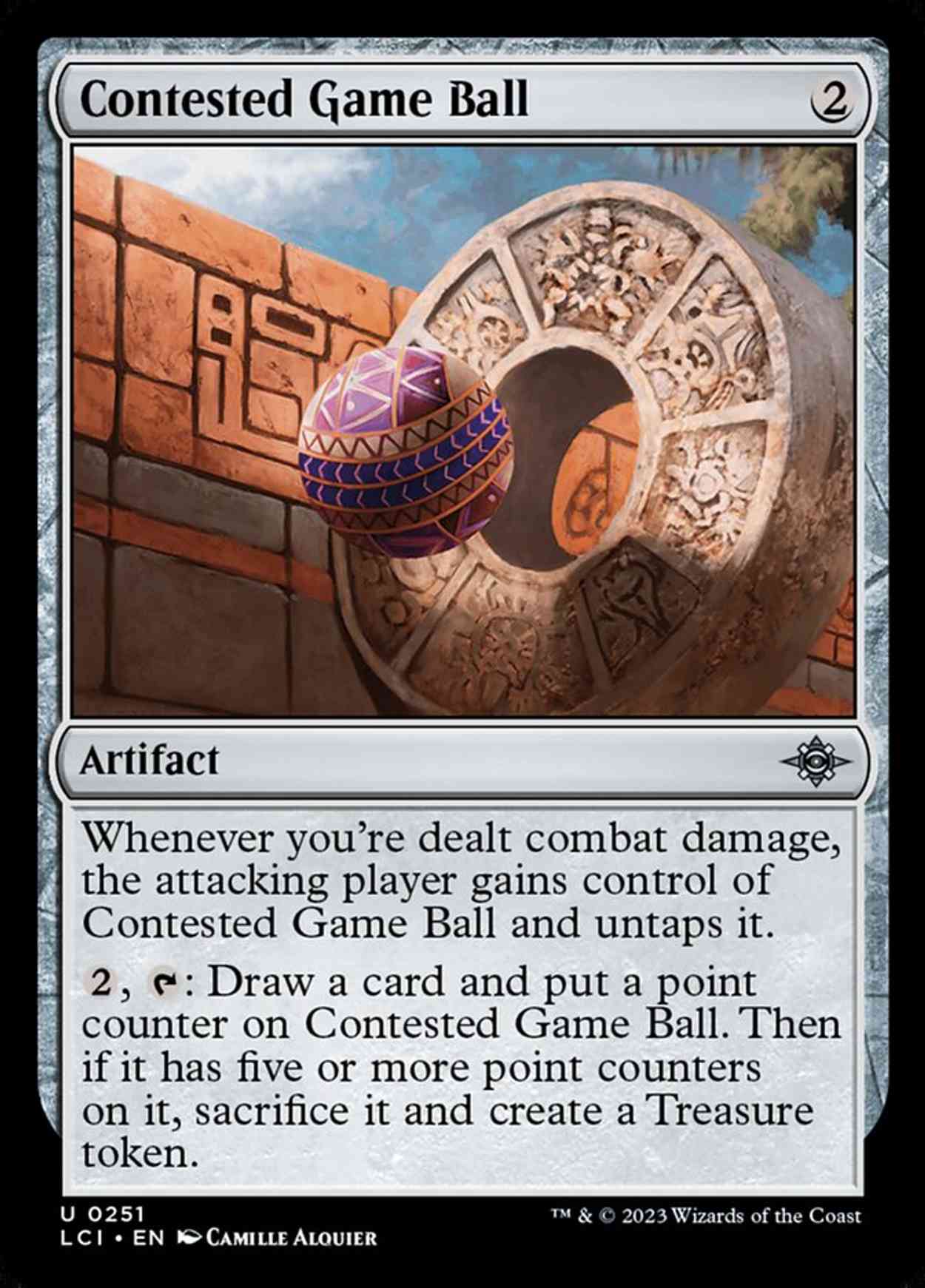 Contested Game Ball magic card front