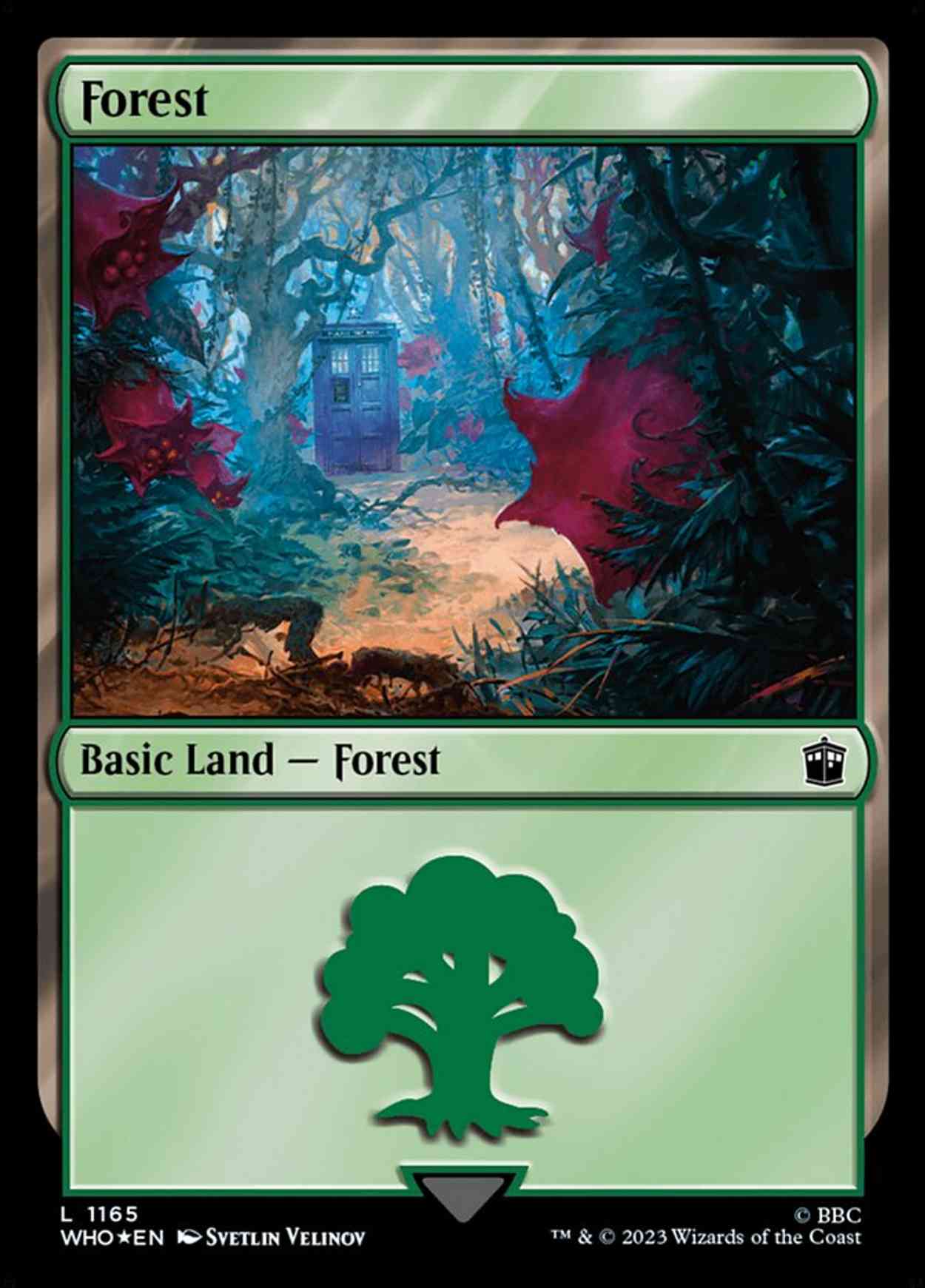 Forest (1165) (Surge Foil) magic card front