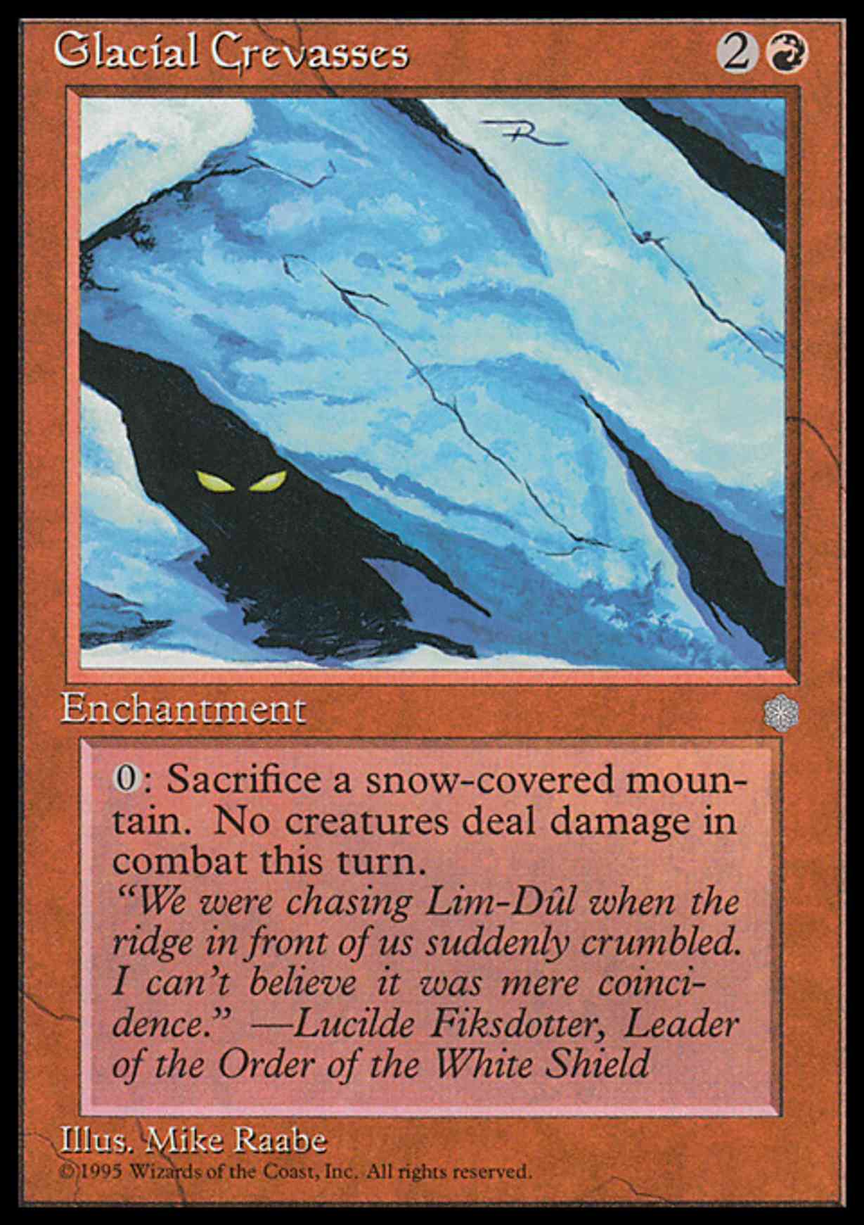 Glacial Crevasses magic card front