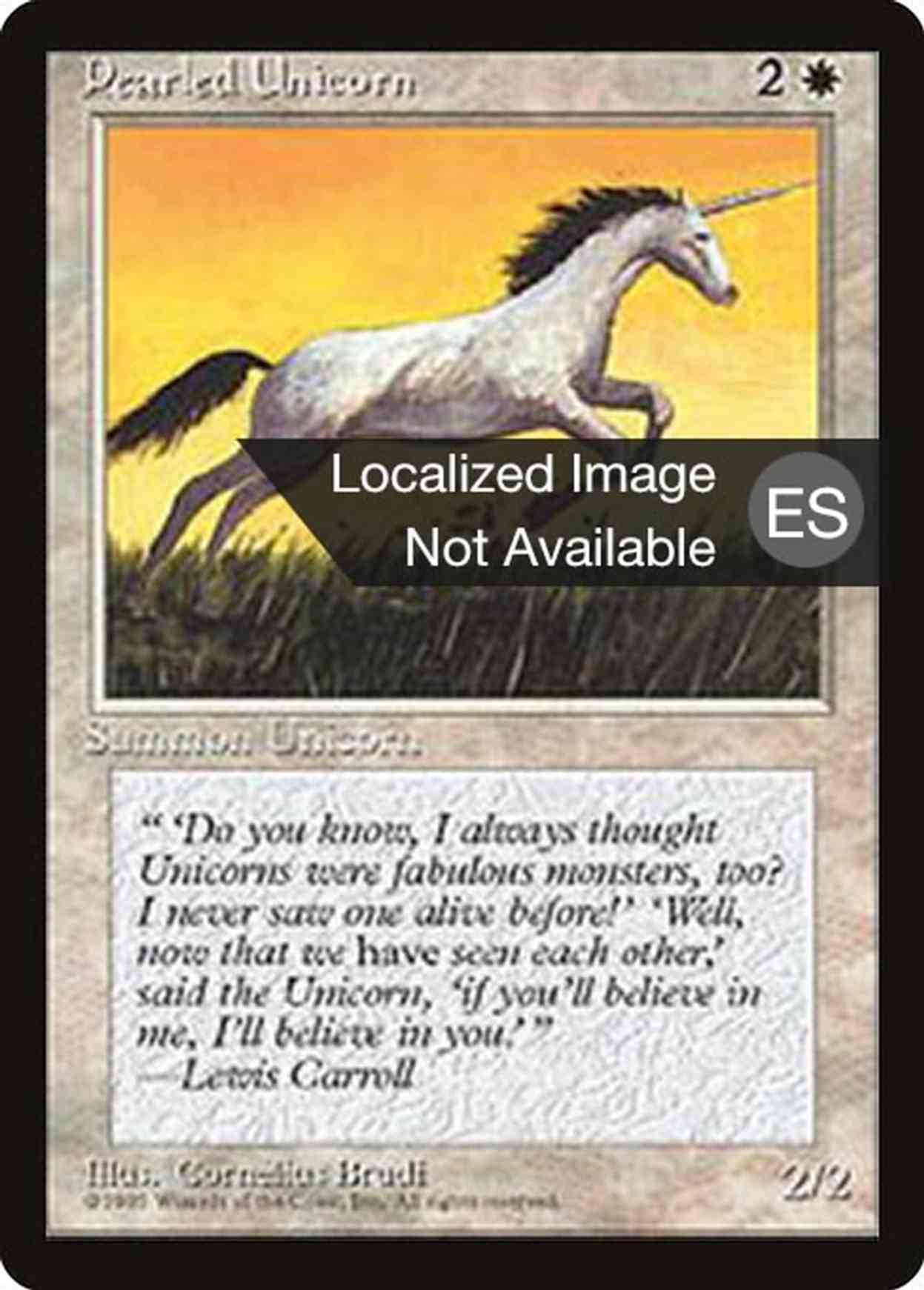 Pearled Unicorn magic card front