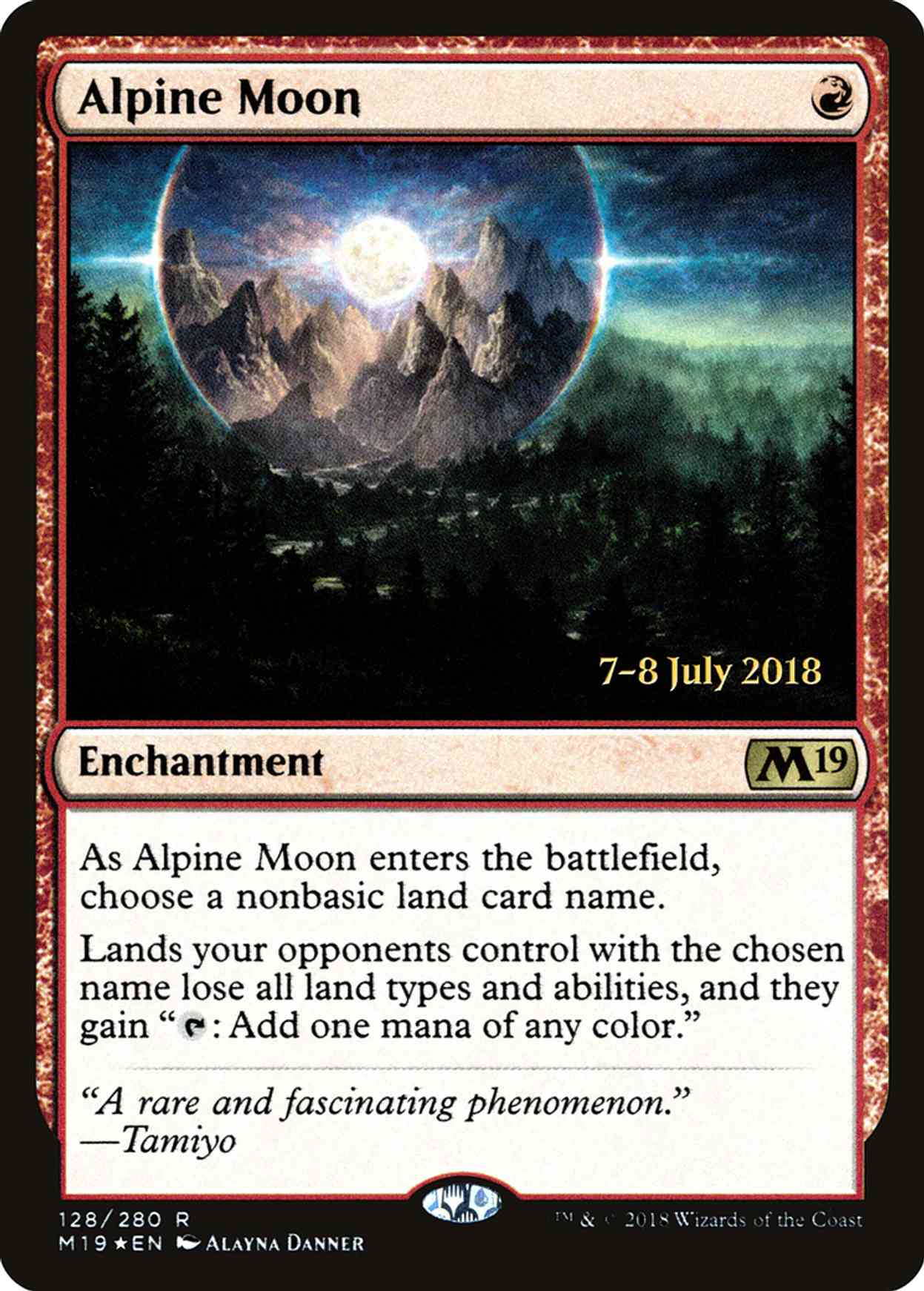 Alpine Moon magic card front