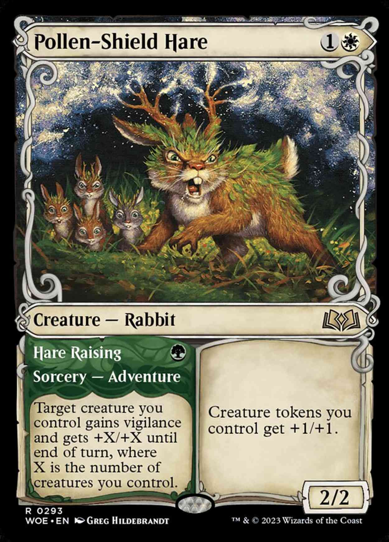 Pollen-Shield Hare (Showcase) magic card front