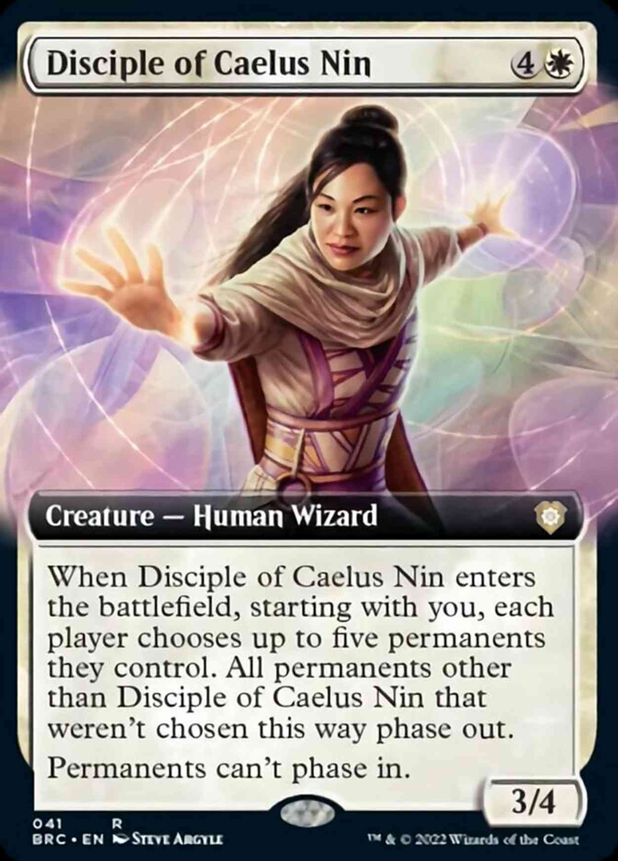 Disciple of Caelus Nin (Extended Art) magic card front