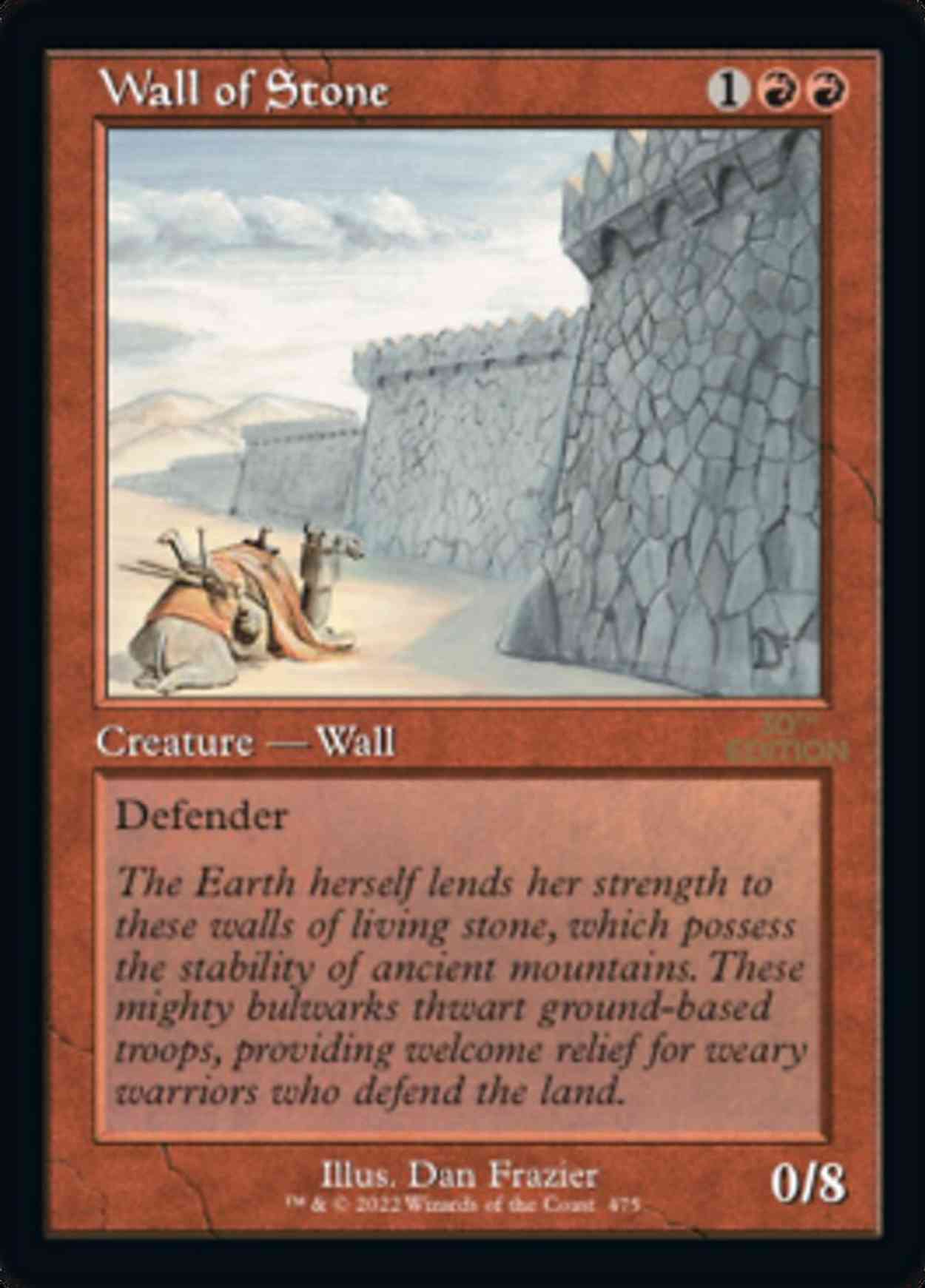 Wall of Stone (Retro Frame) magic card front