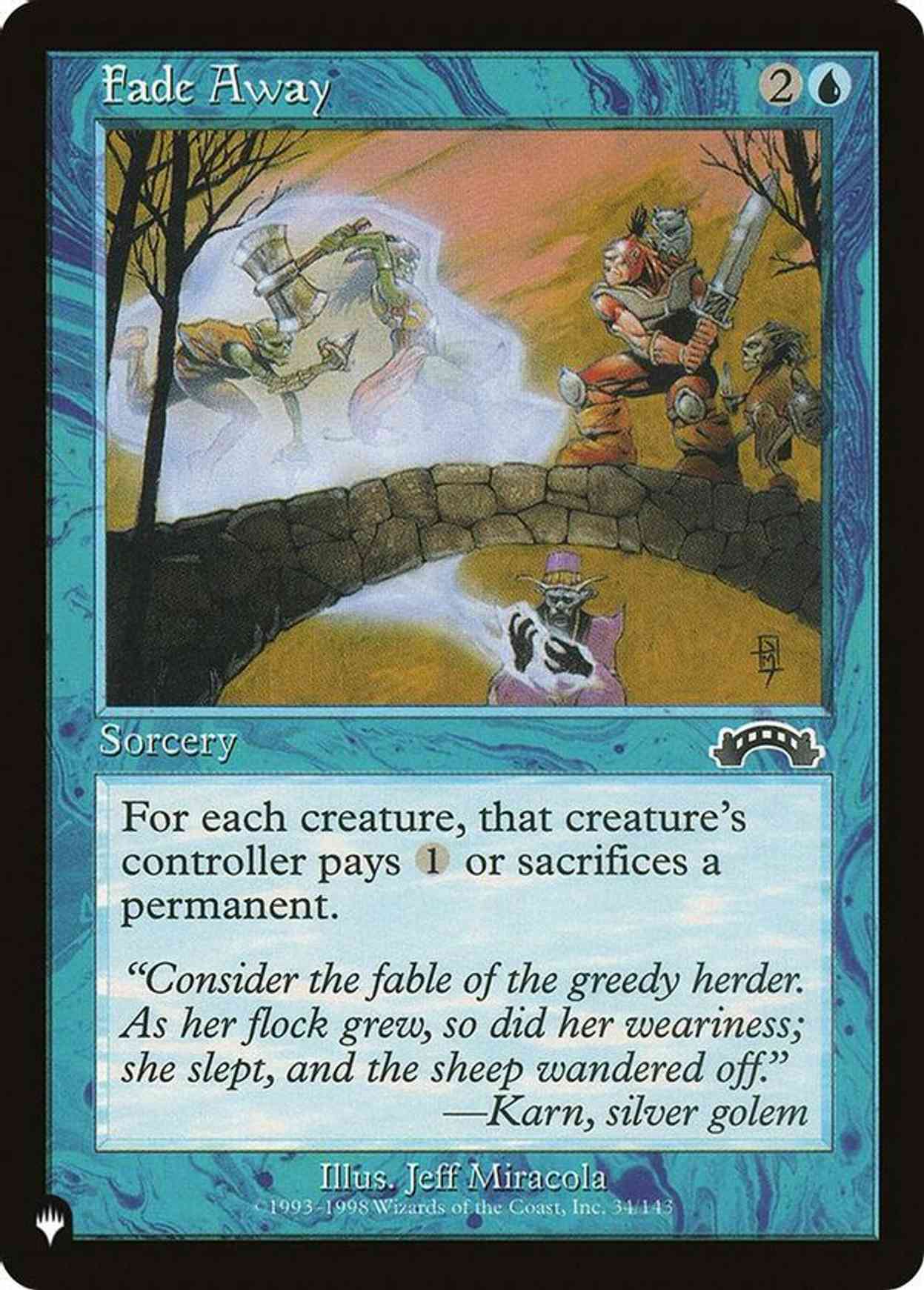 Fade Away magic card front