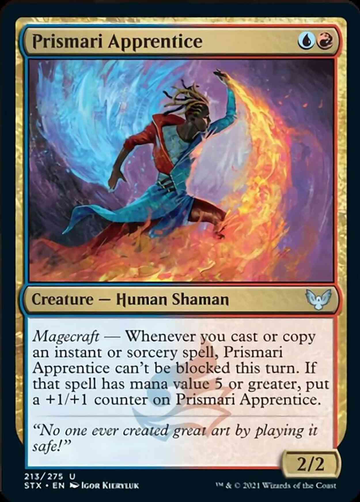 Prismari Apprentice magic card front
