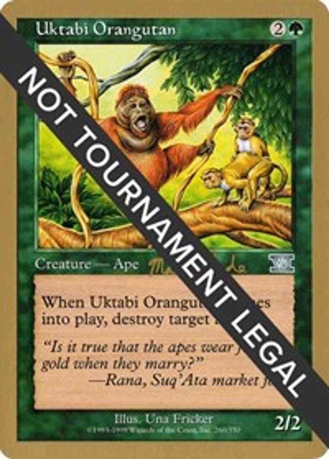 Uktabi Orangutan - 1999 Matt Linde (6ED) magic card front