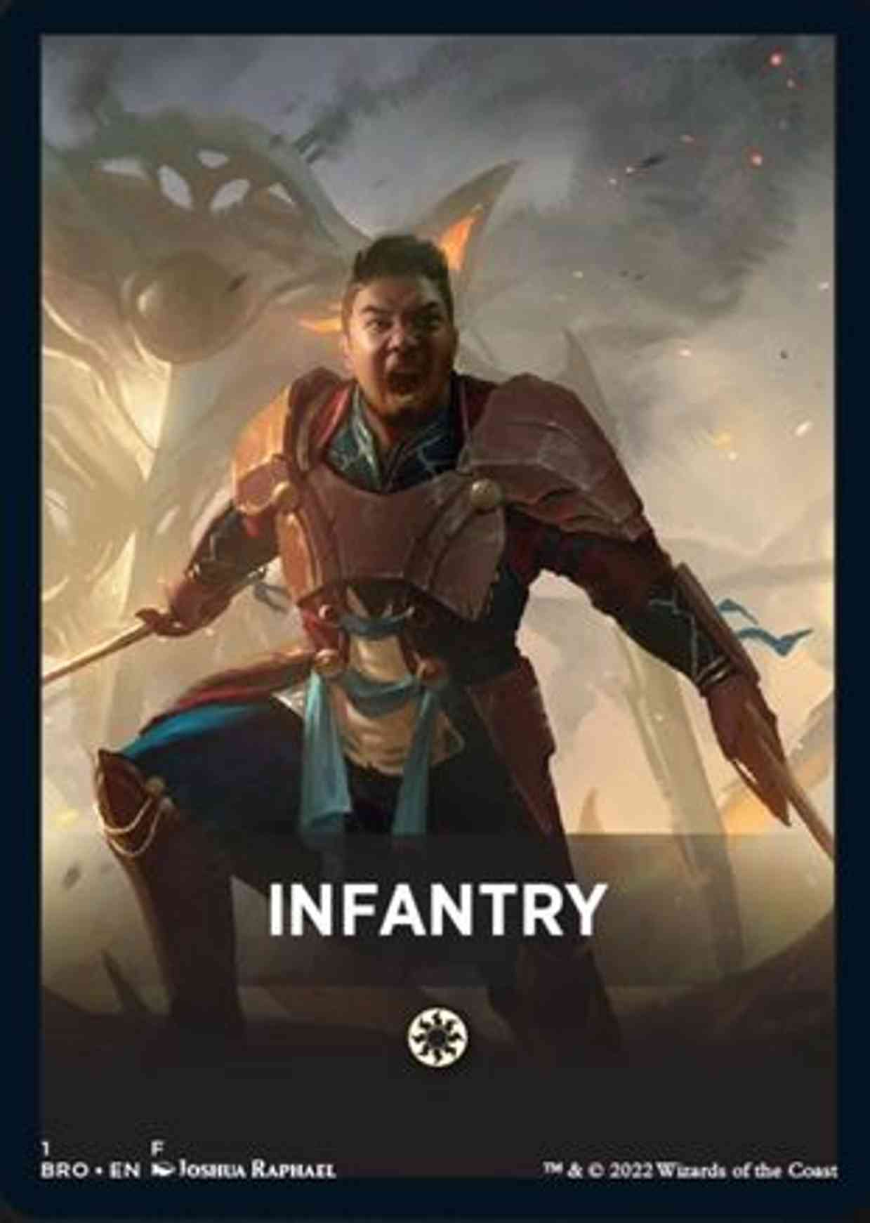 Infantry Theme Card magic card front