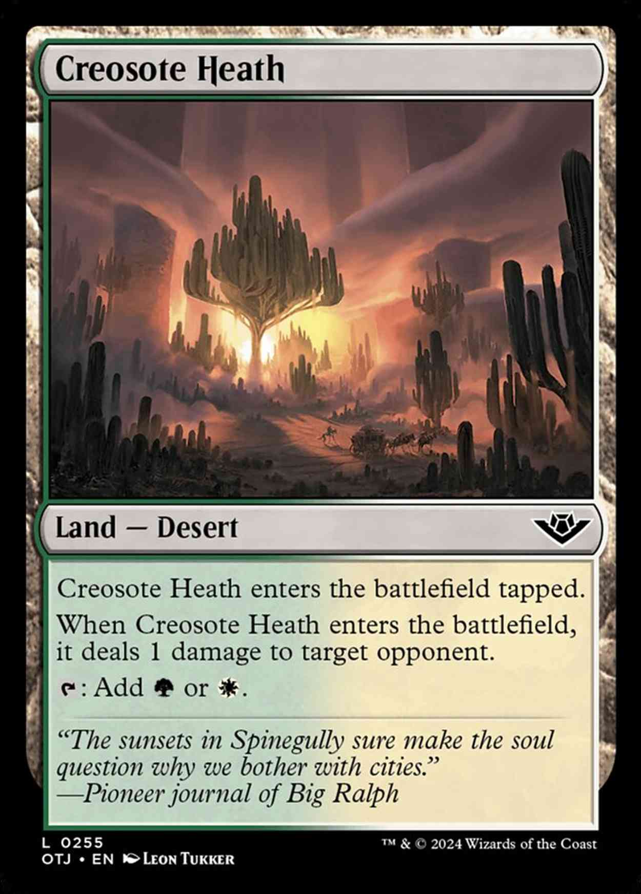 Creosote Heath magic card front