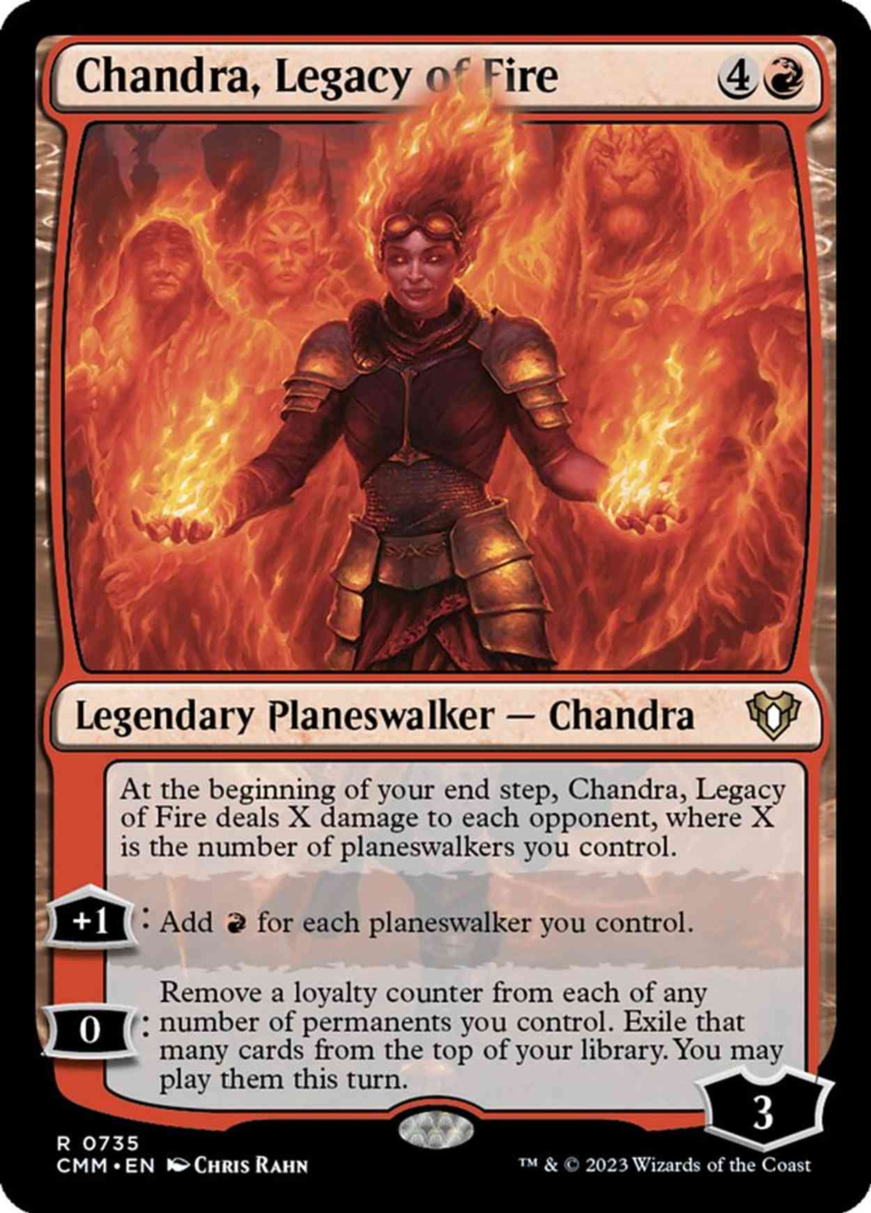 Chandra, Legacy of Fire magic card front