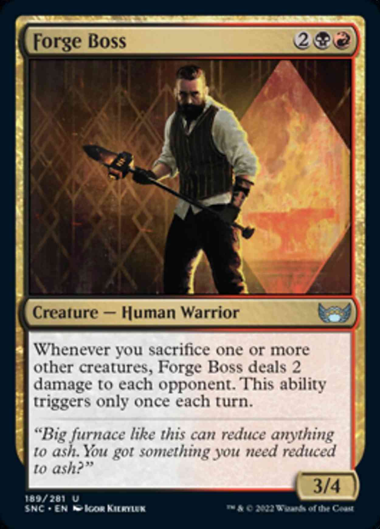 Forge Boss magic card front