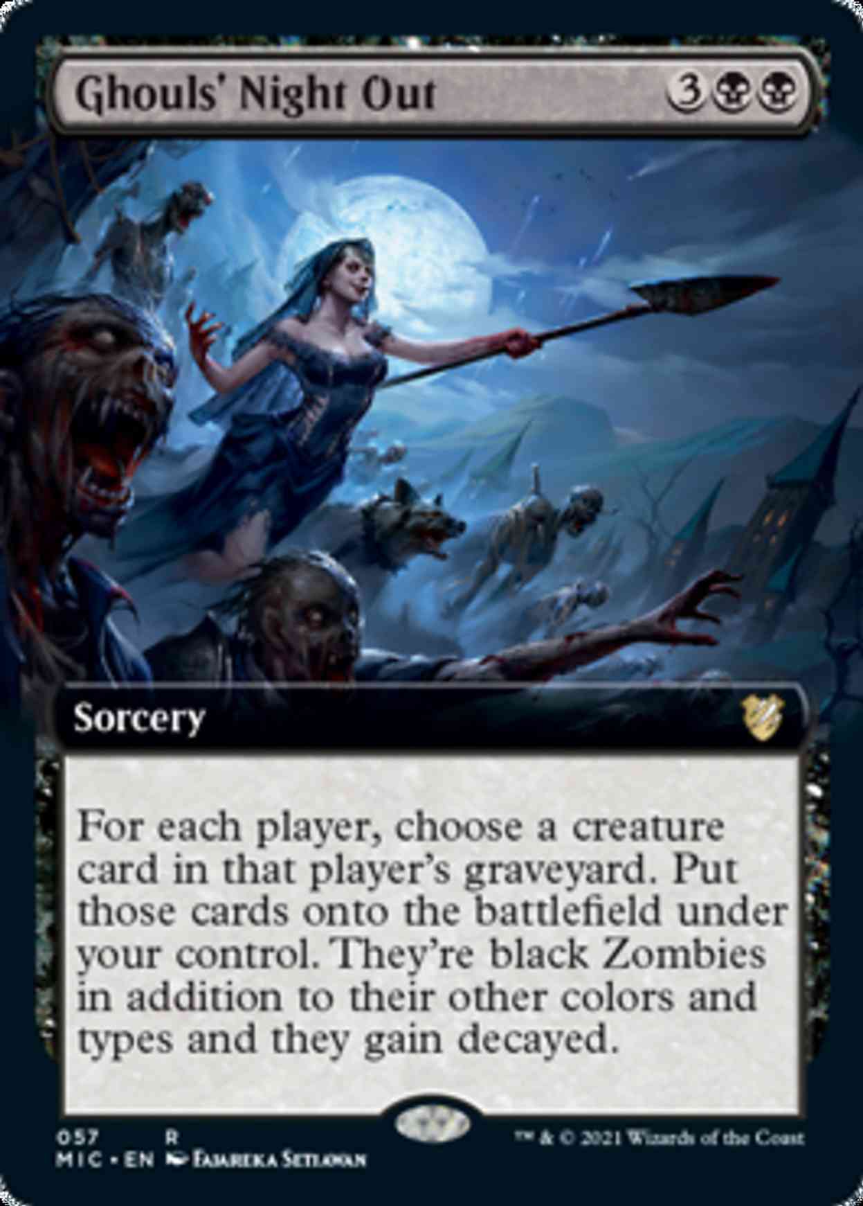 Ghouls' Night Out (Extended Art) magic card front