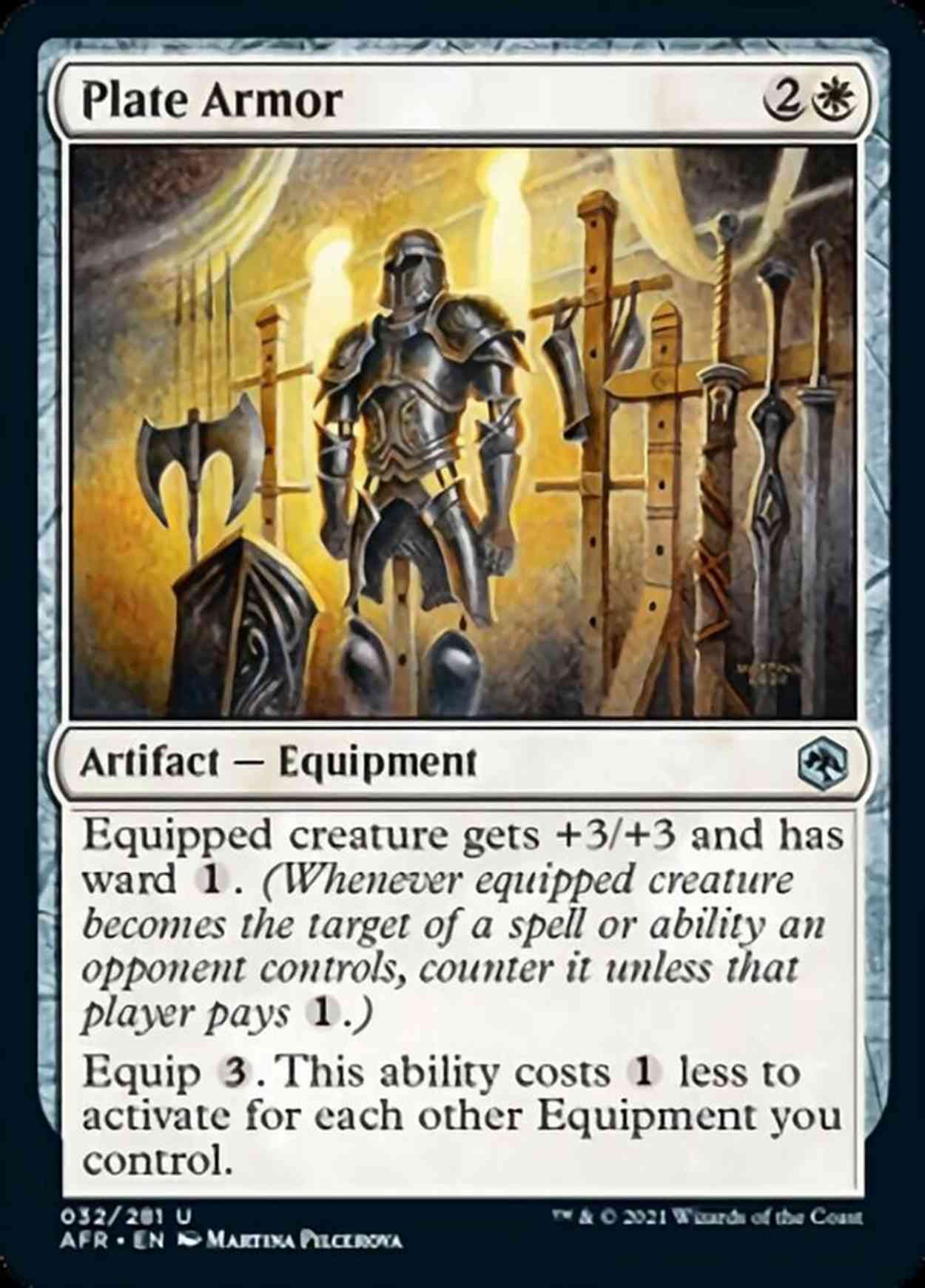 Plate Armor magic card front