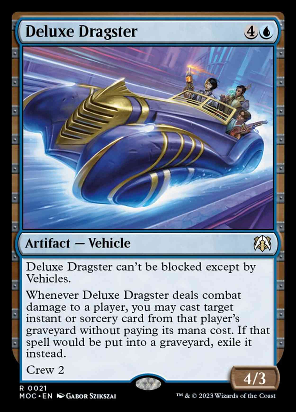 Deluxe Dragster magic card front