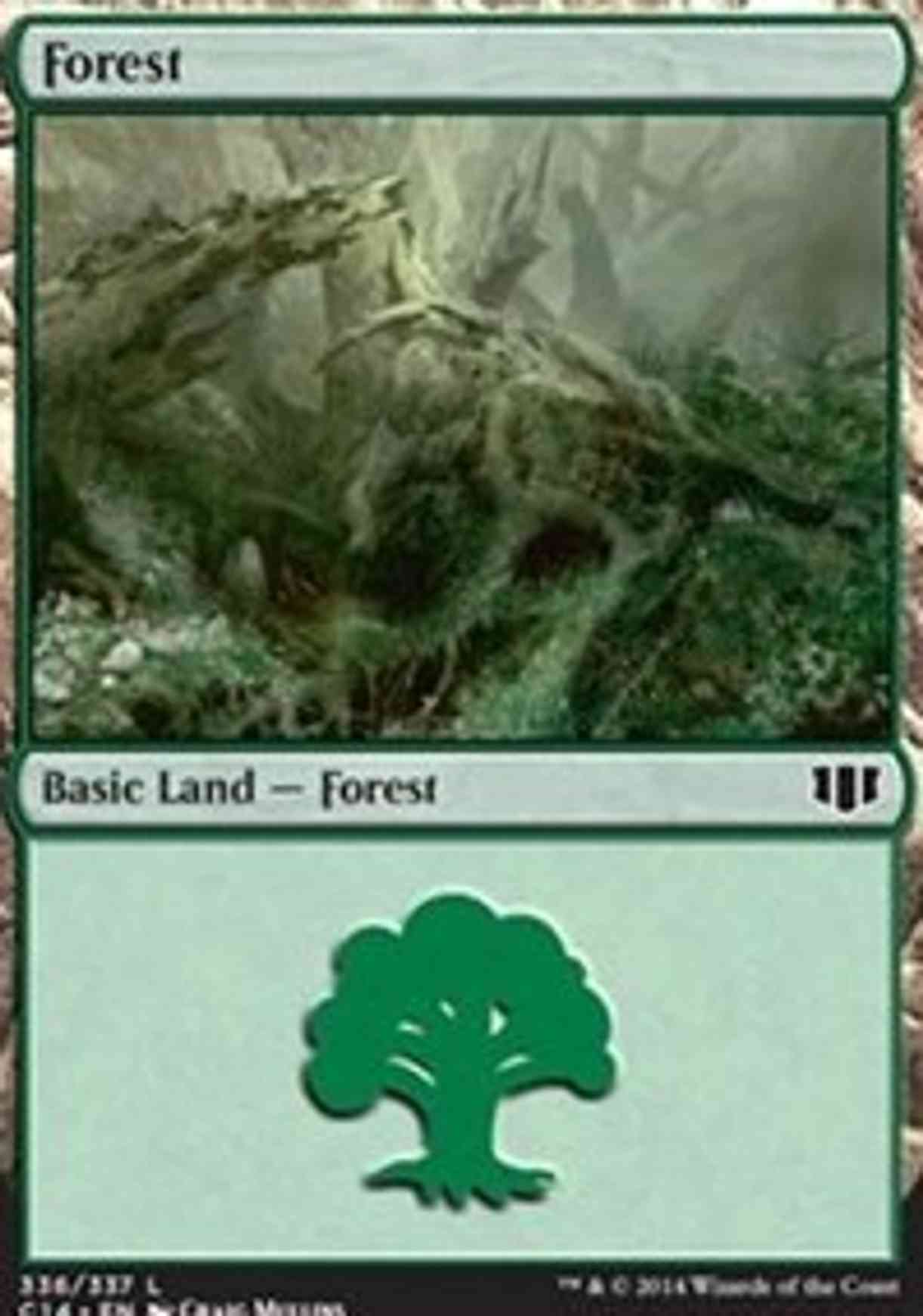 Forest (336) magic card front