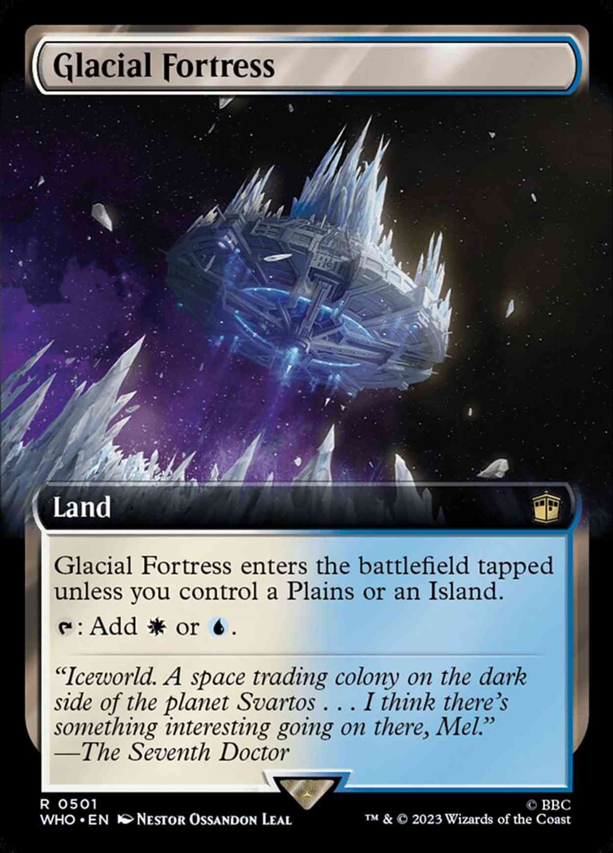 Glacial Fortress (Extended Art) magic card front