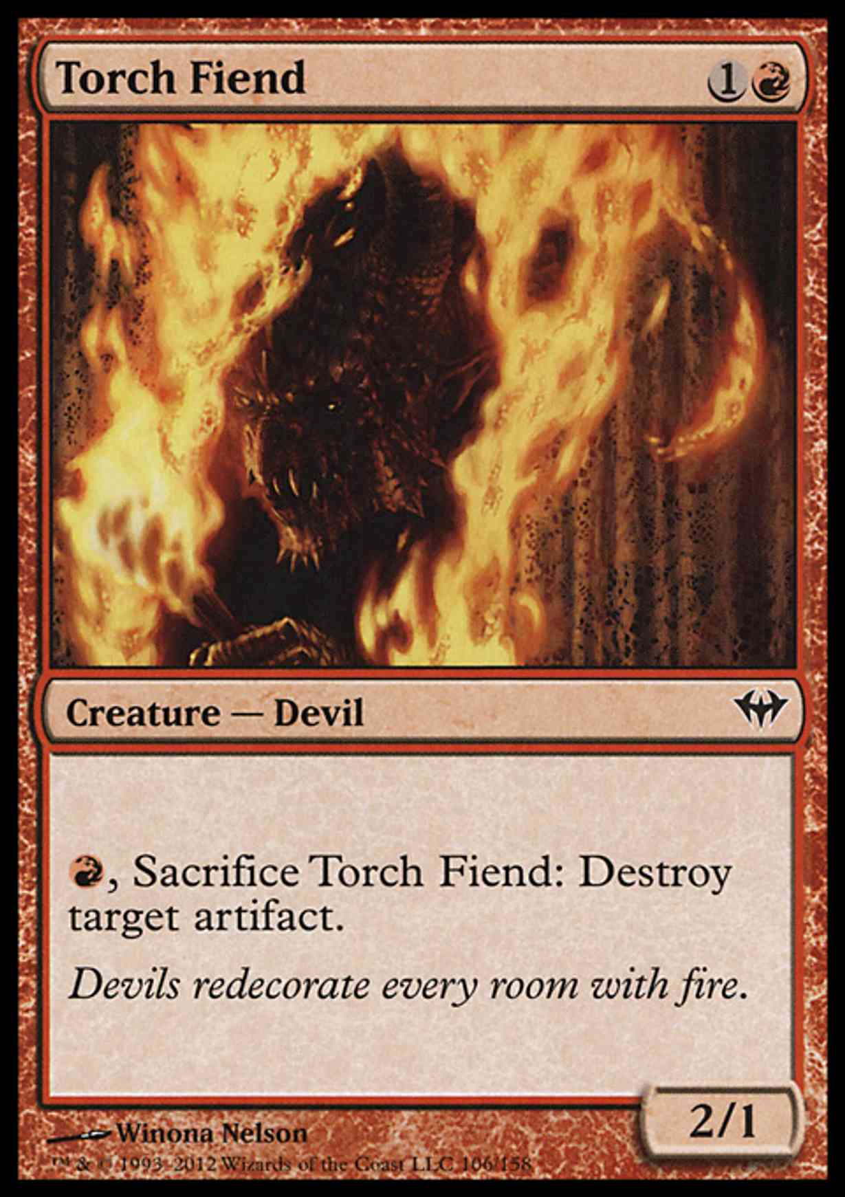 Torch Fiend magic card front
