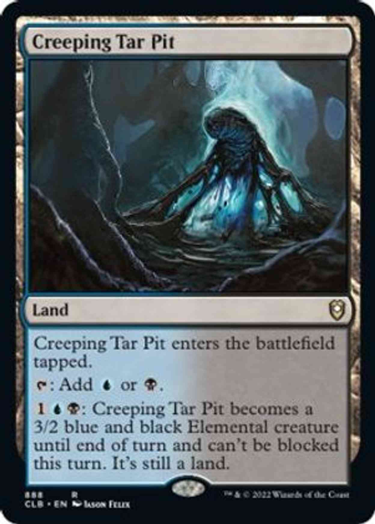 Creeping Tar Pit magic card front
