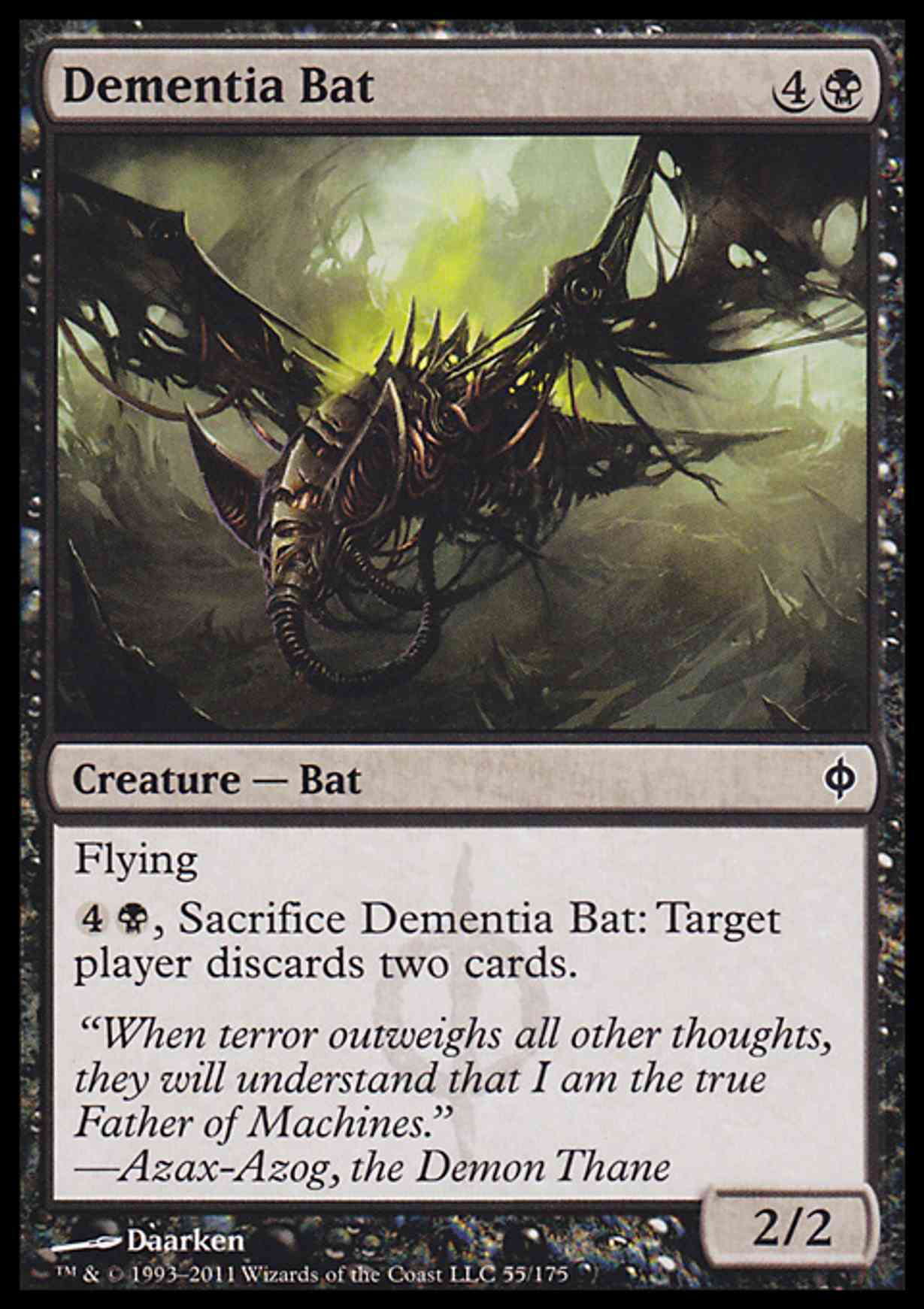 Dementia Bat magic card front
