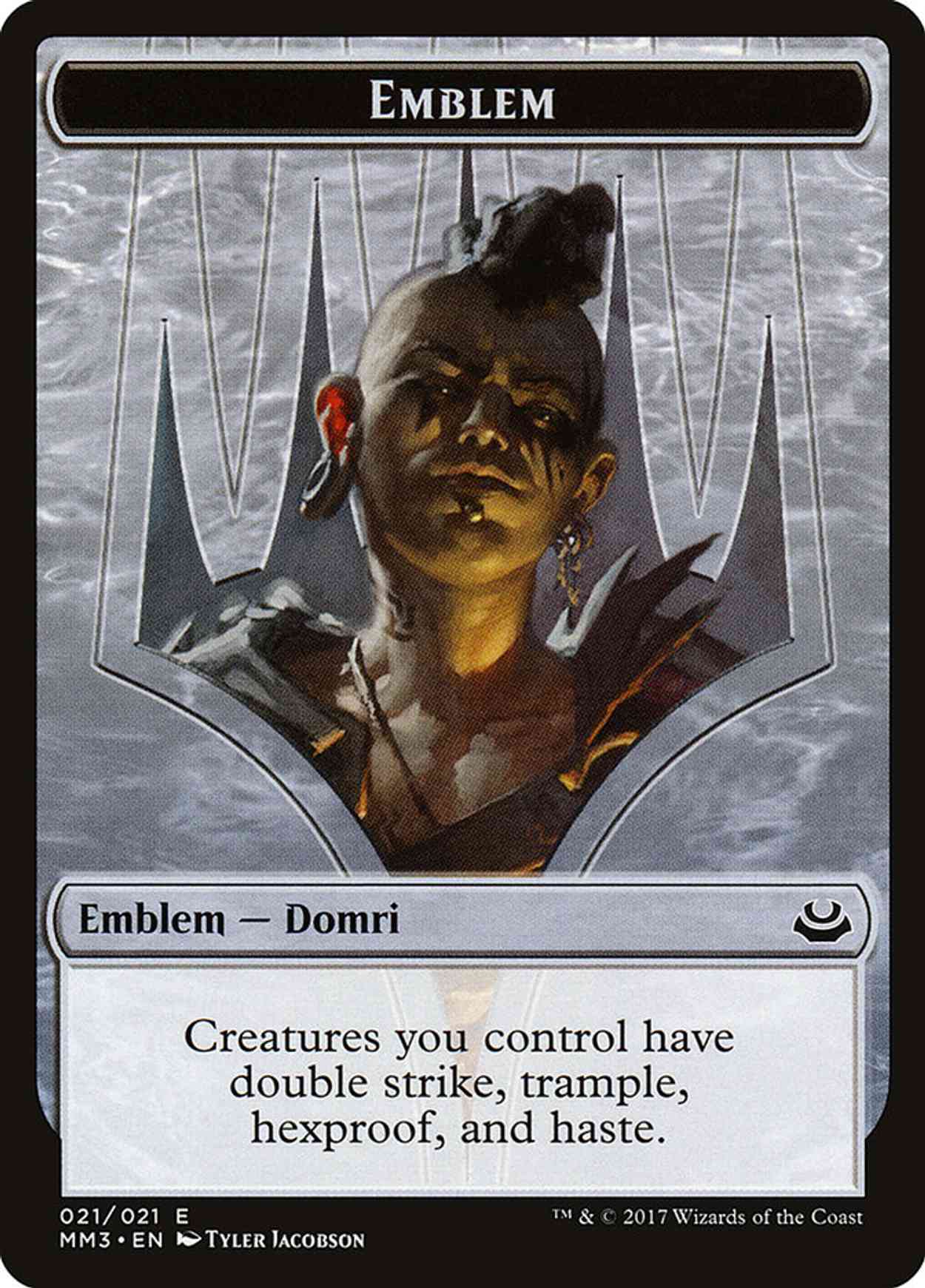 Emblem - Domri Rade magic card front