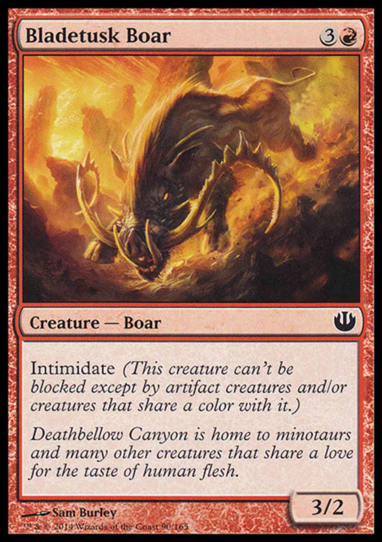 Bladetusk Boar magic card front