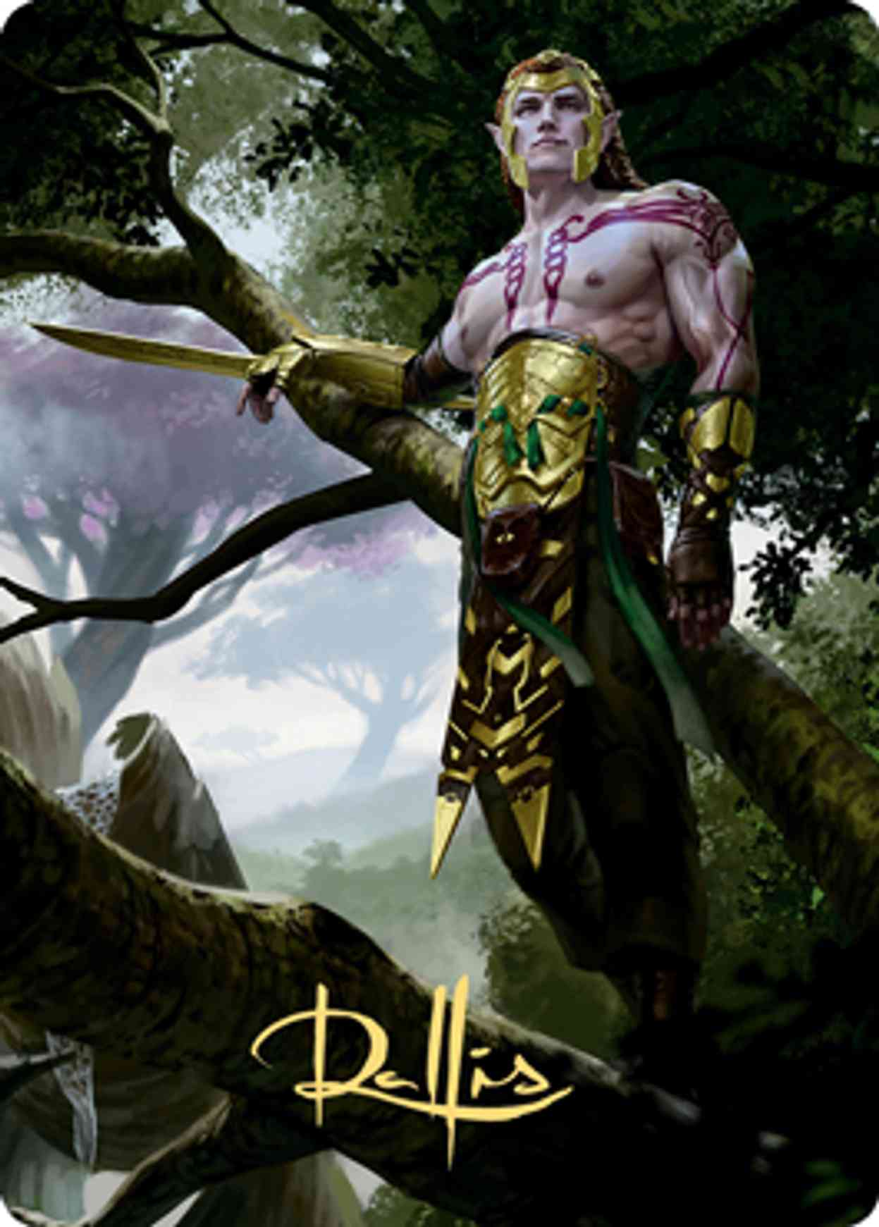 Tyvar Kell Art Card (Gold-Stamped Signature) Price from mtg Kaldheim ...