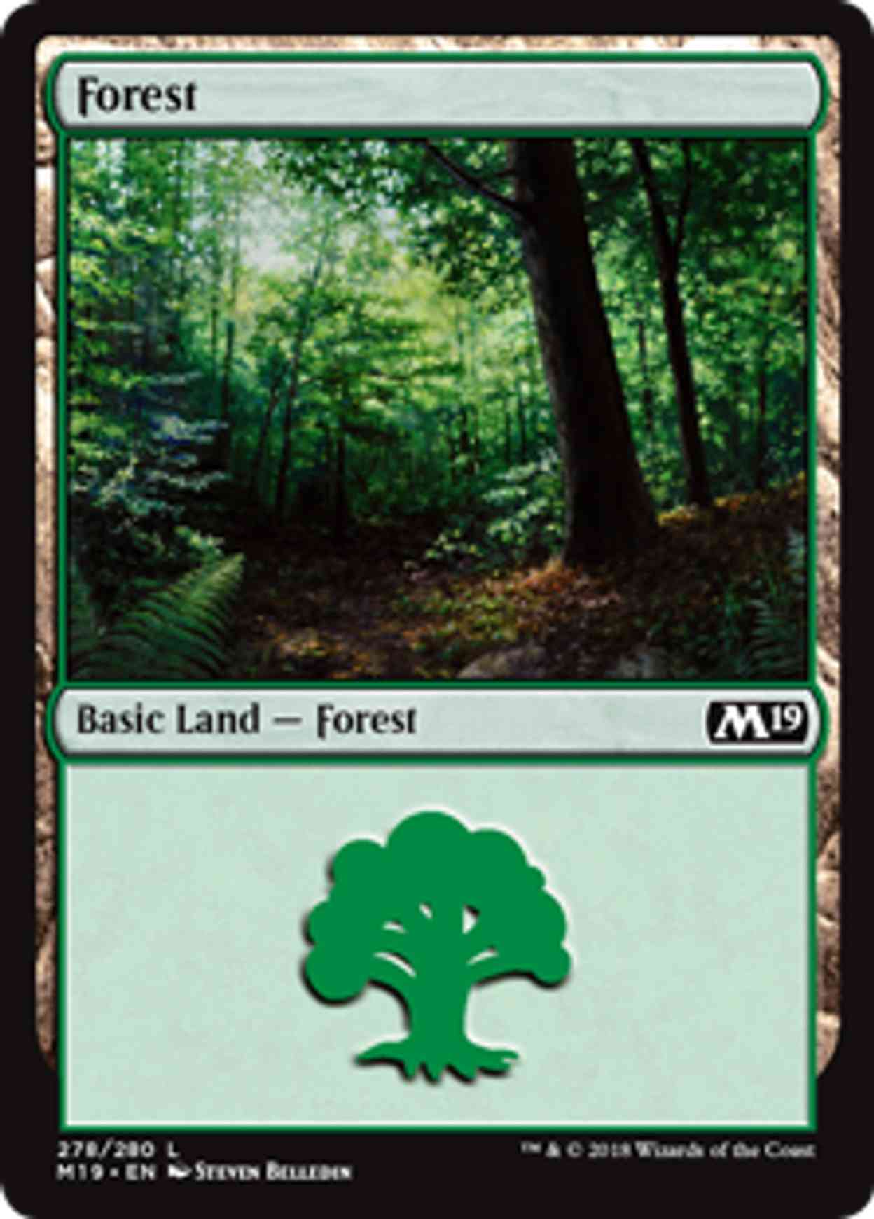 Forest (278) magic card front
