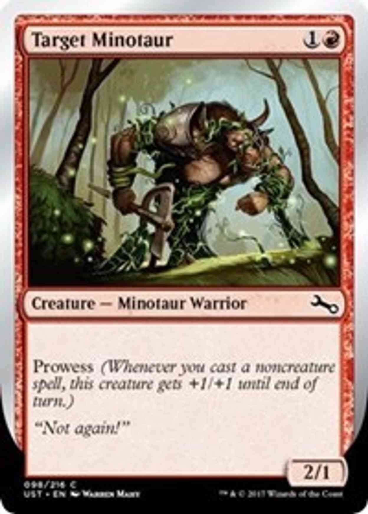 Target Minotaur (D) magic card front