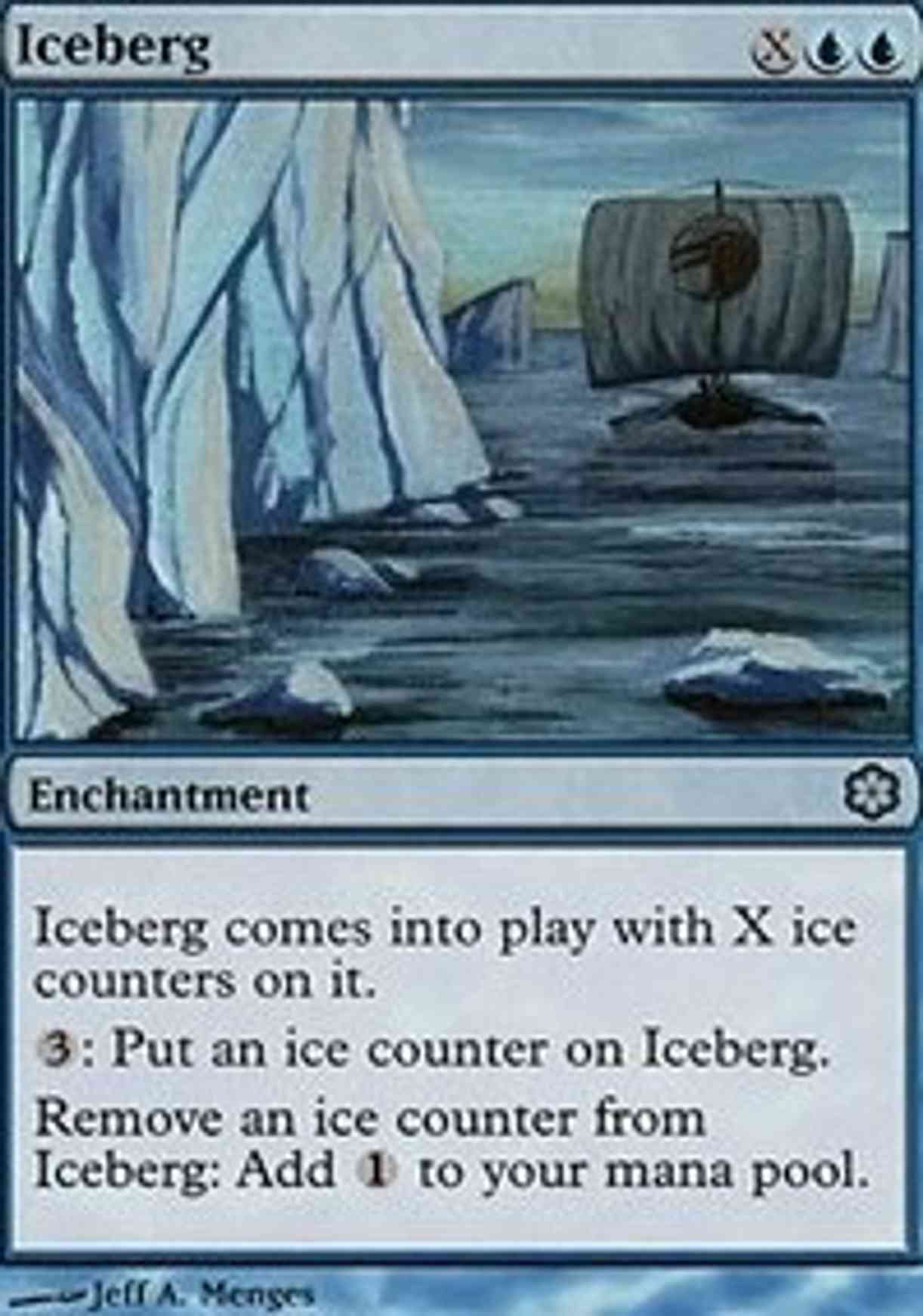 Iceberg magic card front