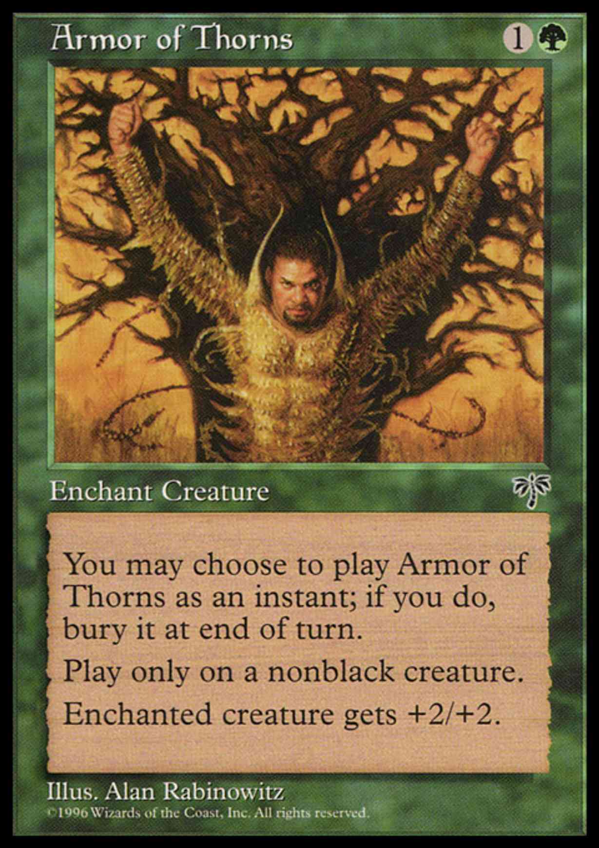 Armor of Thorns magic card front