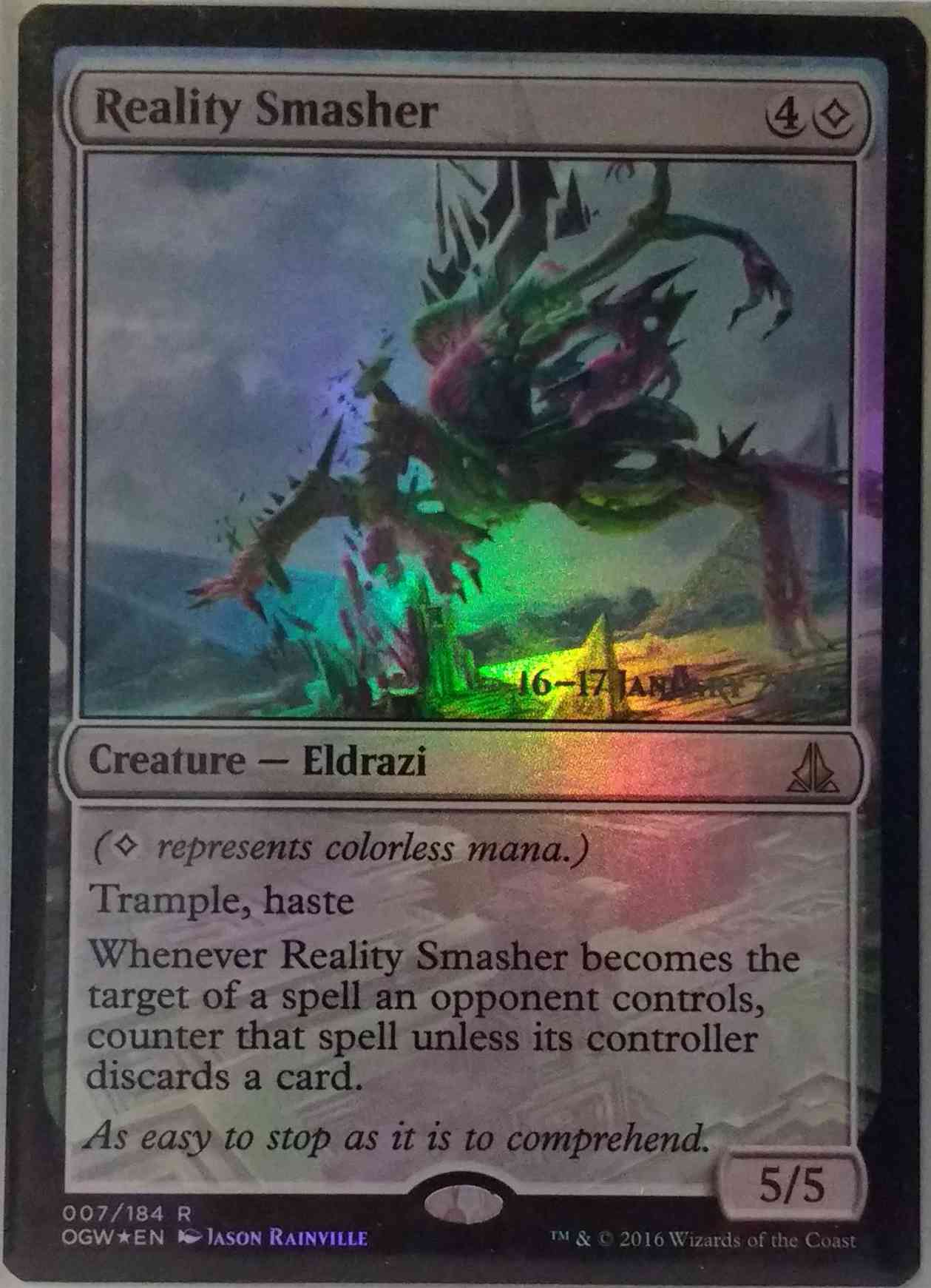 Reality Smasher magic card front