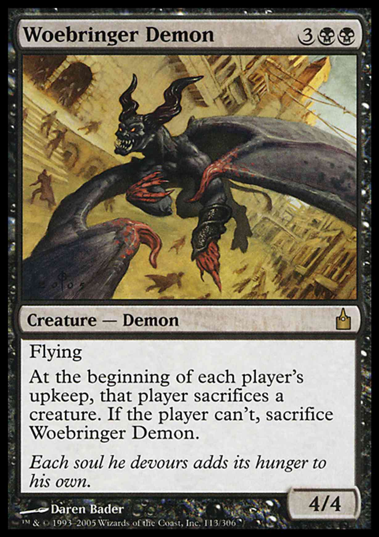 Woebringer Demon magic card front
