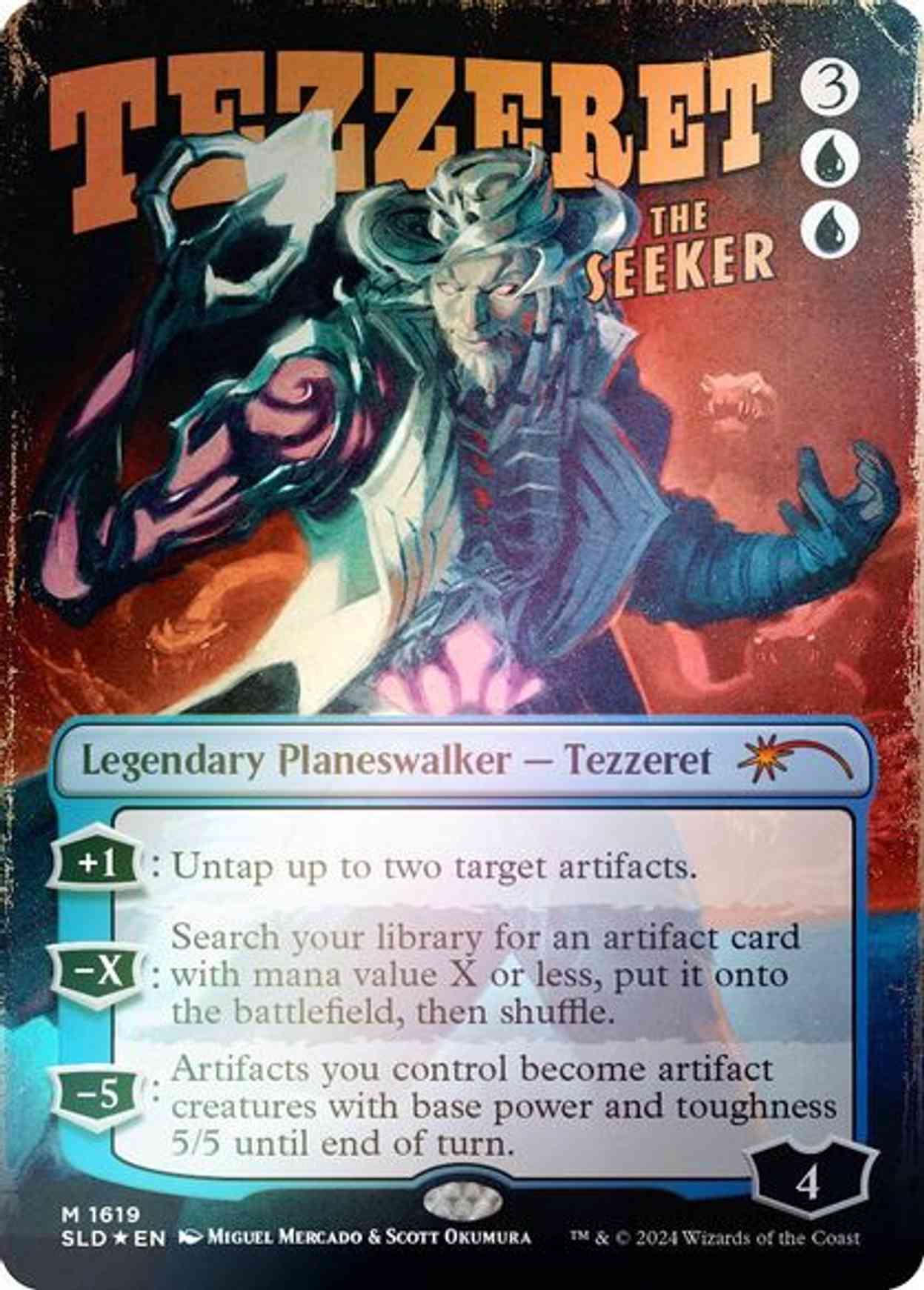 Tezzeret the Seeker (1619) (Rainbow Foil) magic card front