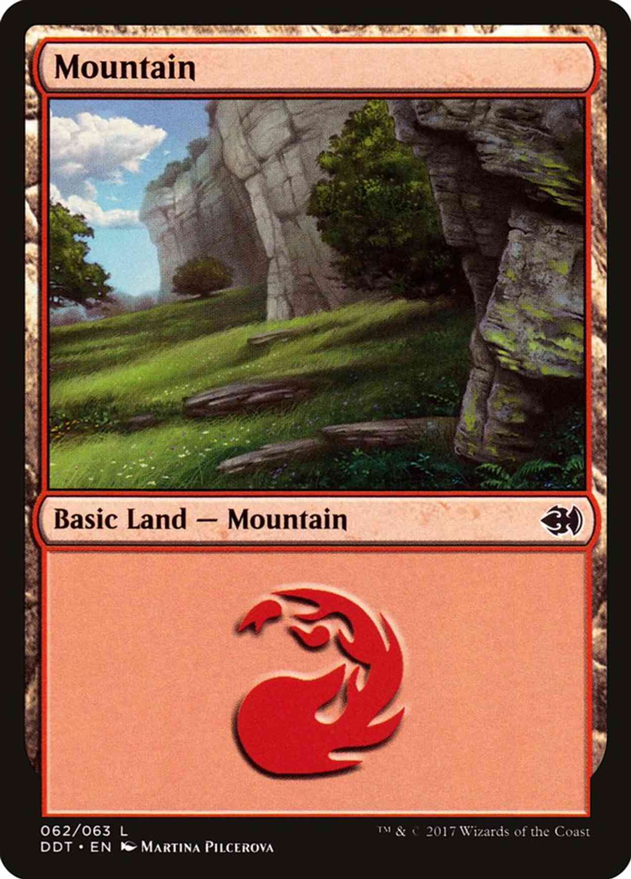 Mountain (62) magic card front